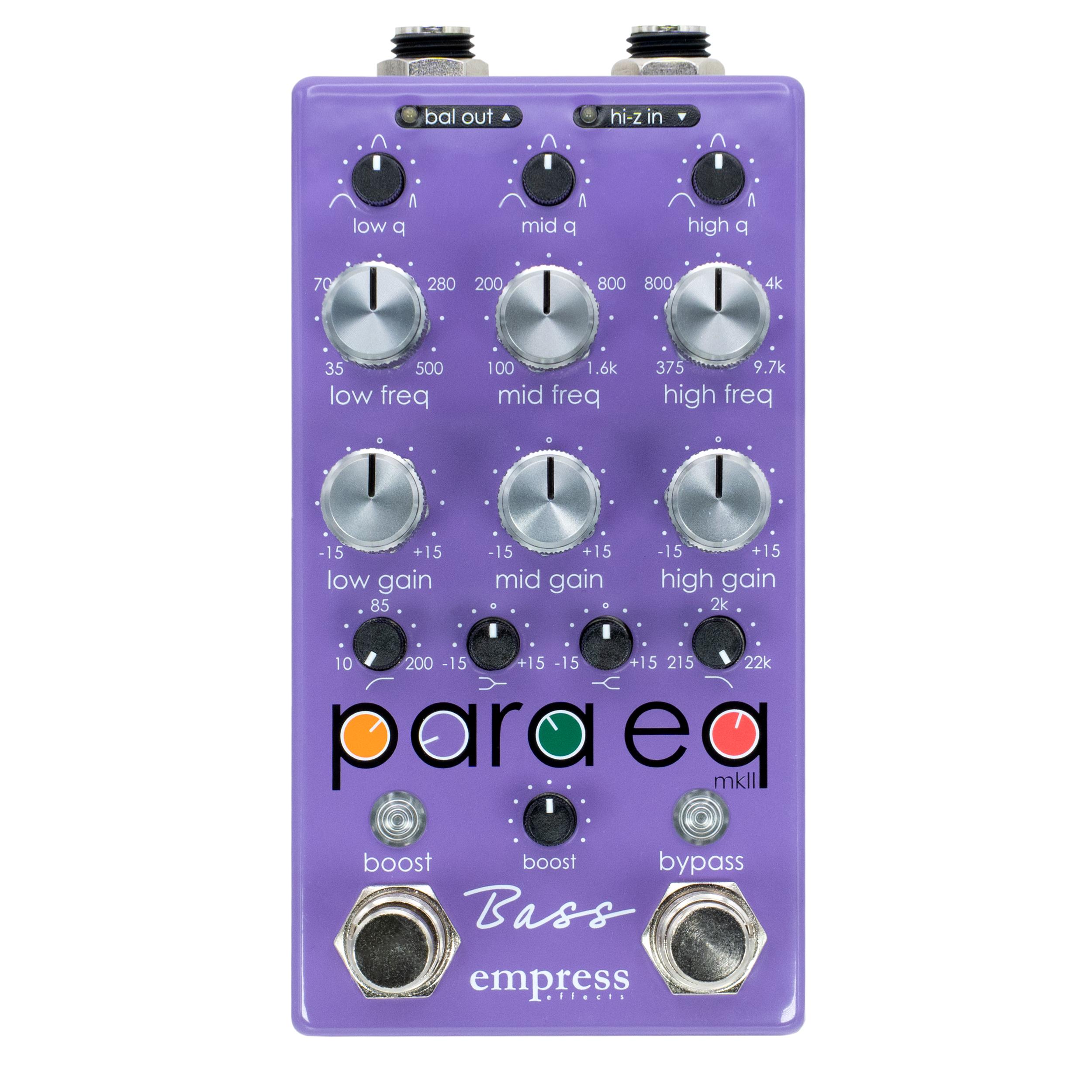 Empress Bass ParaEQ Parametric EQ Pedal - Bass ParaEq Front.jpg