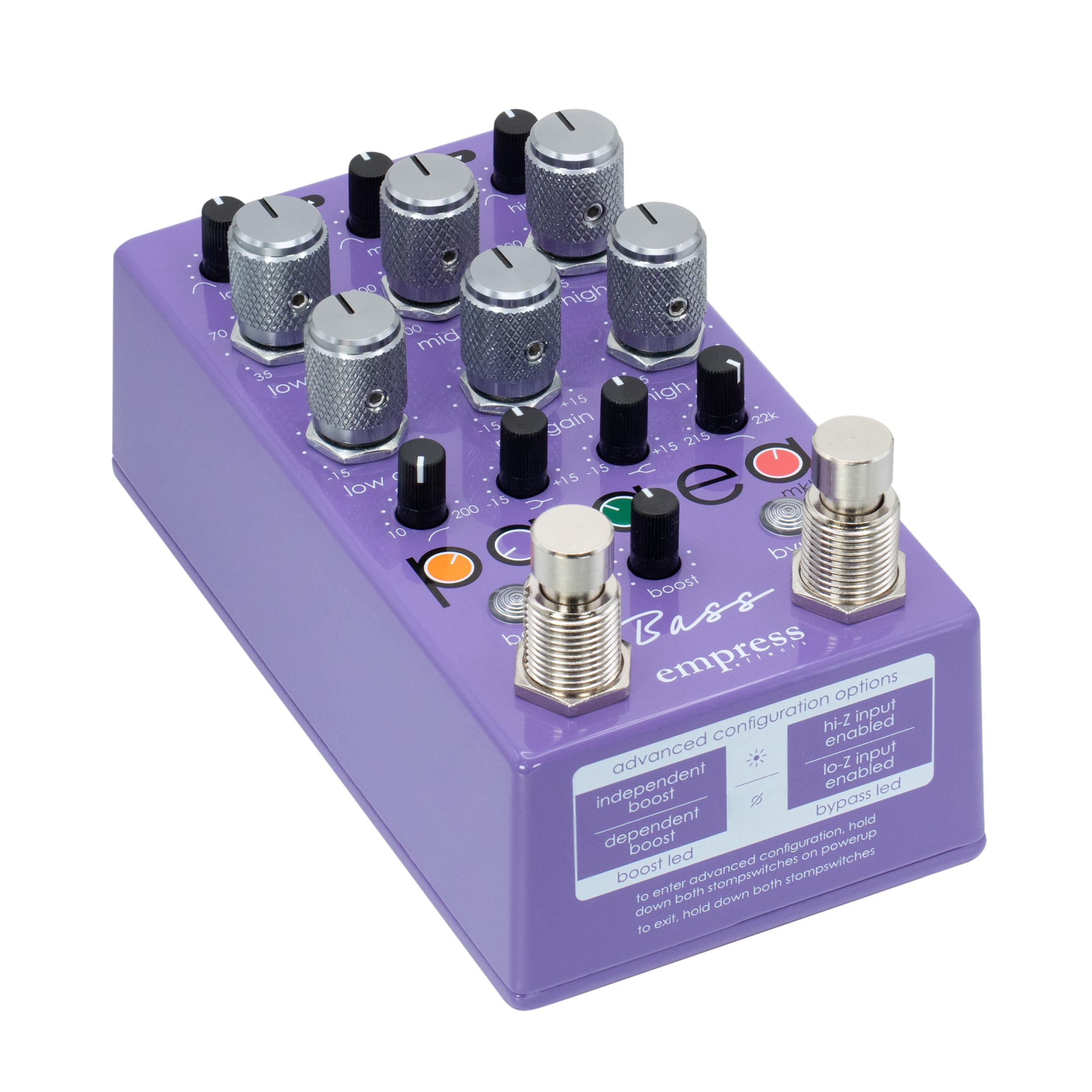 Empress Bass ParaEQ Parametric EQ Pedal - Bass ParaEq Angle Left.jpg