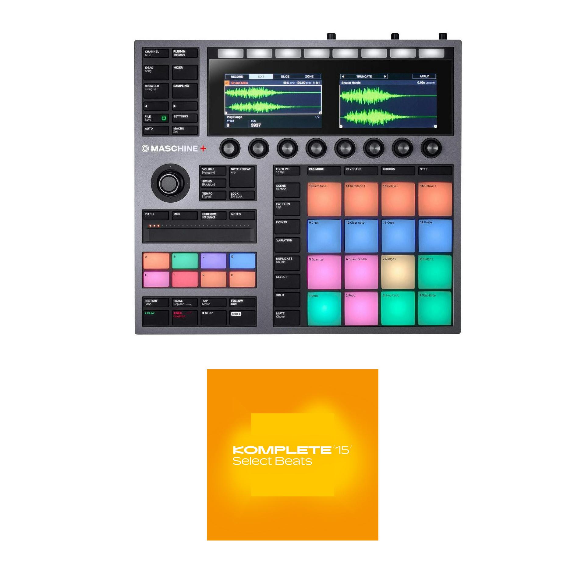 Native Instruments Maschine+ With Komplete Select 15 Beats - BUN-MASPLUS-BEATS.jpg