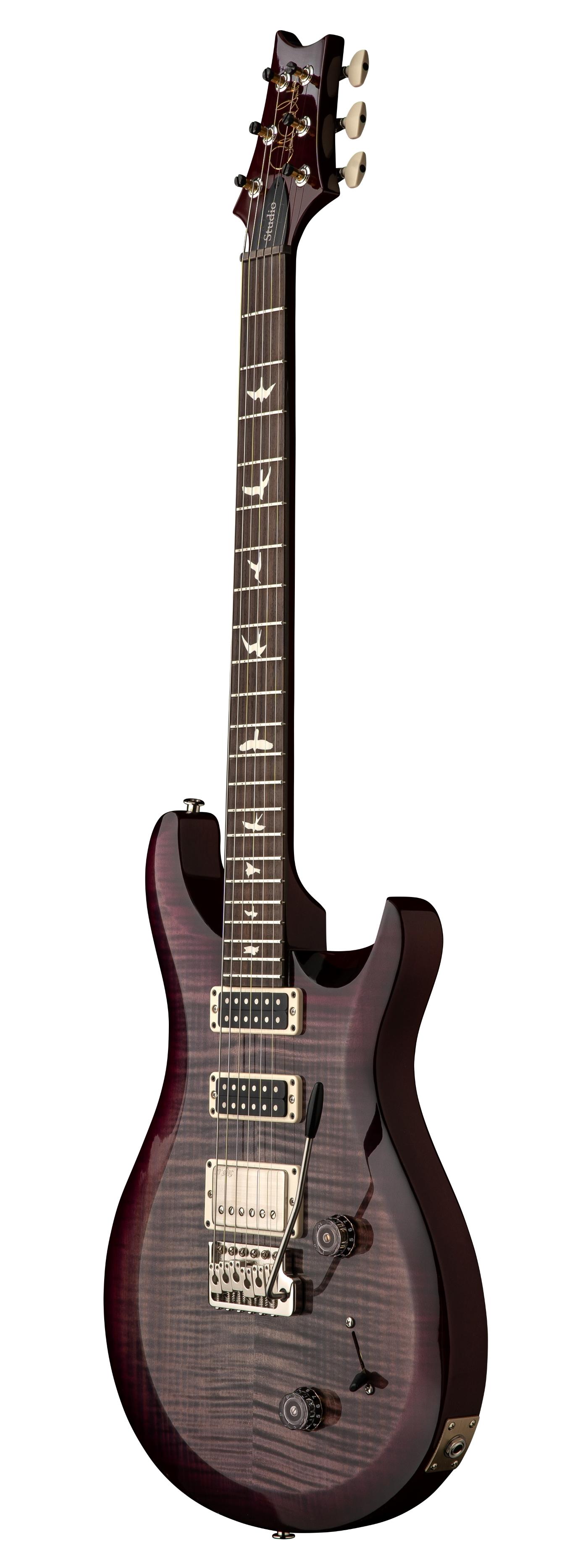 PRS S2 Studio Electric Guitar in Faded Gray Black Purple Burst - S2 Studio Faded Gray Black Purple Burst_3quarter.jpg