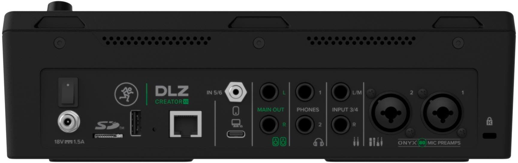 Mackie DLZ Creator XS Podcast Studio Mixer - 2055428-03-DLZ-CreatorXS_Rear.jpg