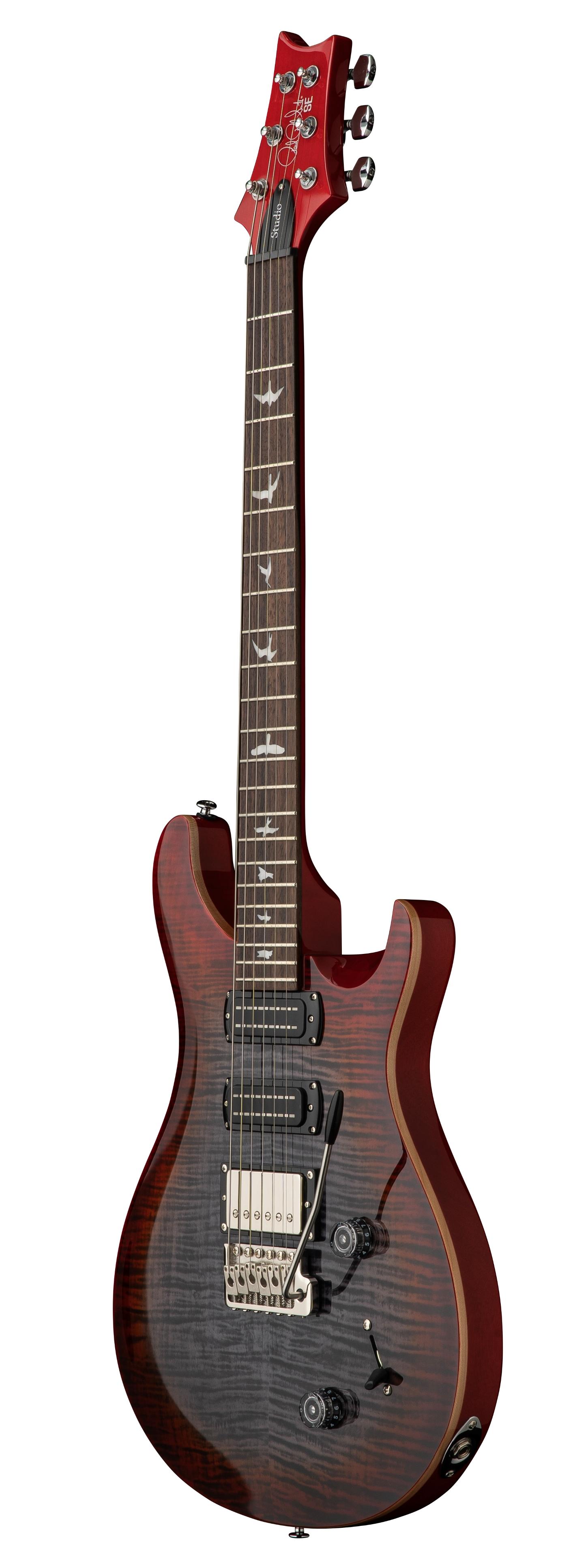 PRS SE Studio Electric Guitar in Charcoal Cherry Burst - SE Studio Charcoal Cherry Burst_3quarter.jpg
