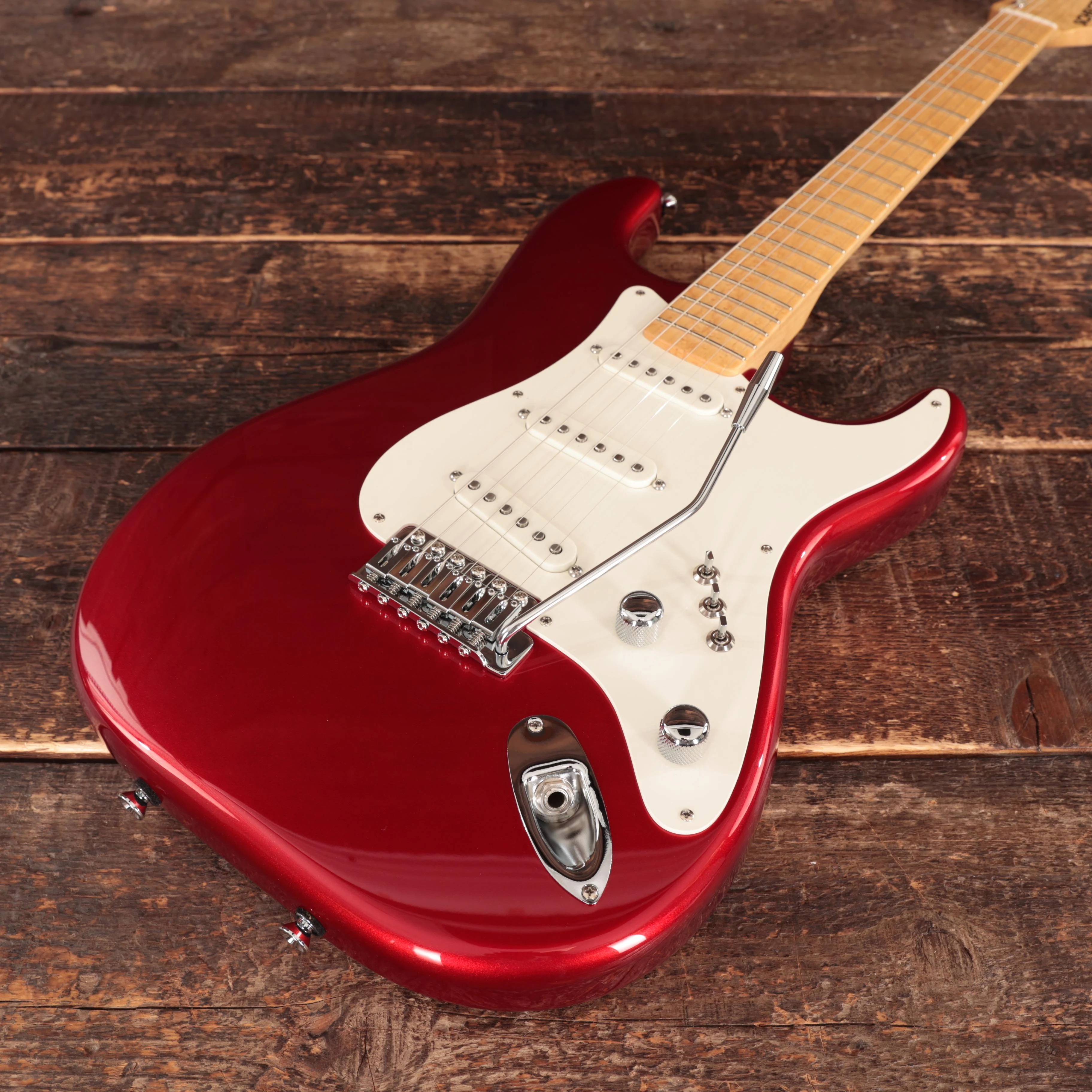 Schecter USA Custom Shop Sultan SSS (Mark Knopfler Spec) in Candy Red - 2502012 (5).JPG