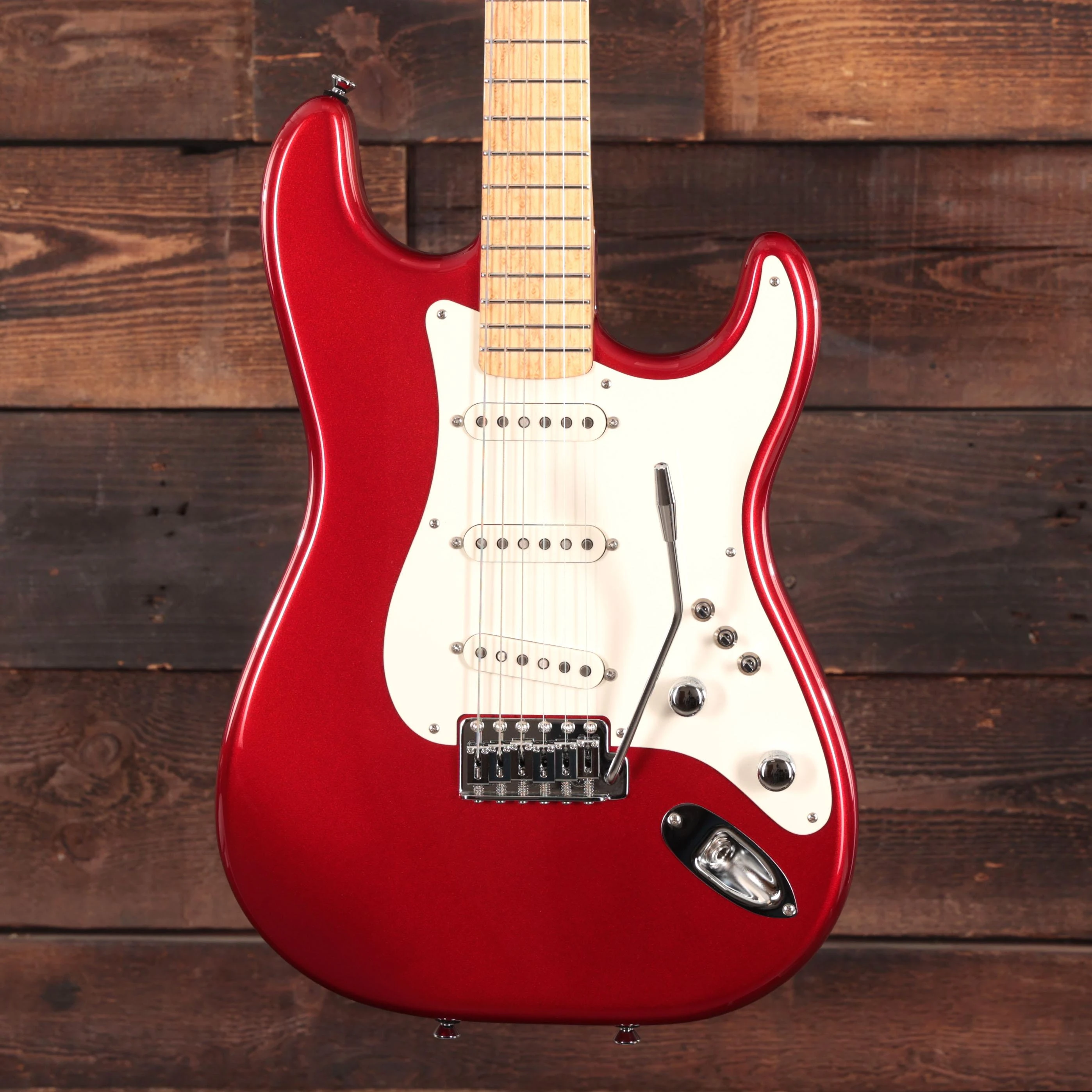 Schecter USA Custom Shop Sultan SSS (Mark Knopfler Spec) in Candy Red - 2502012 (13).JPG