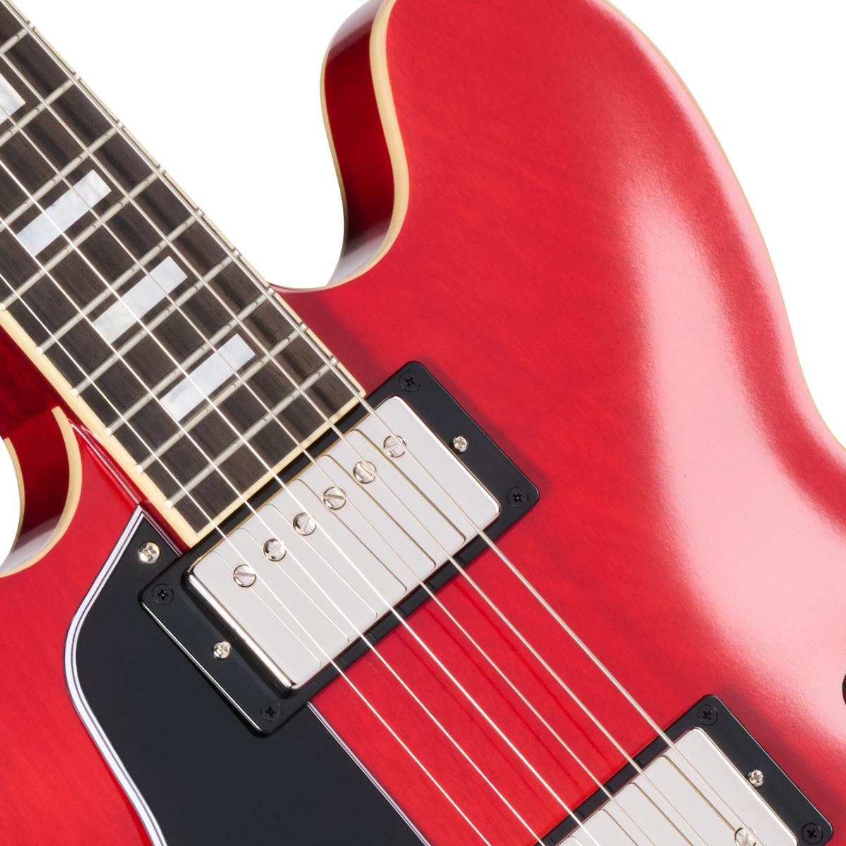 Epiphone Inspired by Gibson Custom 1962 ES-335 Reissue Semi-Hollow Left Handed Electric Guitar in Sixties Cherry - EC335R2SCNH1L 5.jpg