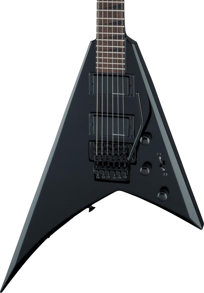 Jackson X Series Rhoads RRX24 Electric Guitar in Gloss Black - 2913636503_gtr_frtangleleft_001_rr cropped.jpg