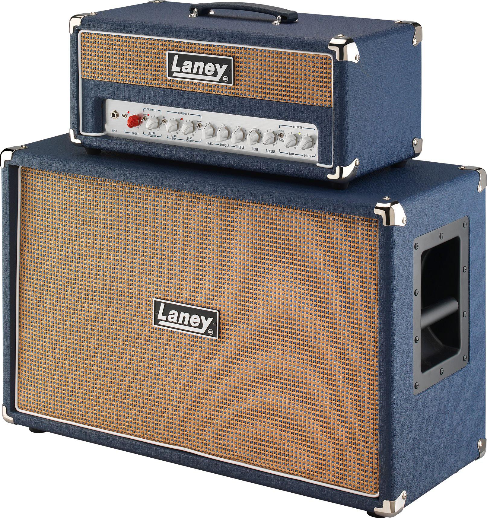 Laney Lionheart Foundry Series LF-SUPERTOP 120W Head and 2x12" Cab - LF-SUPERTOP_LF212_Left_compressed.jpg