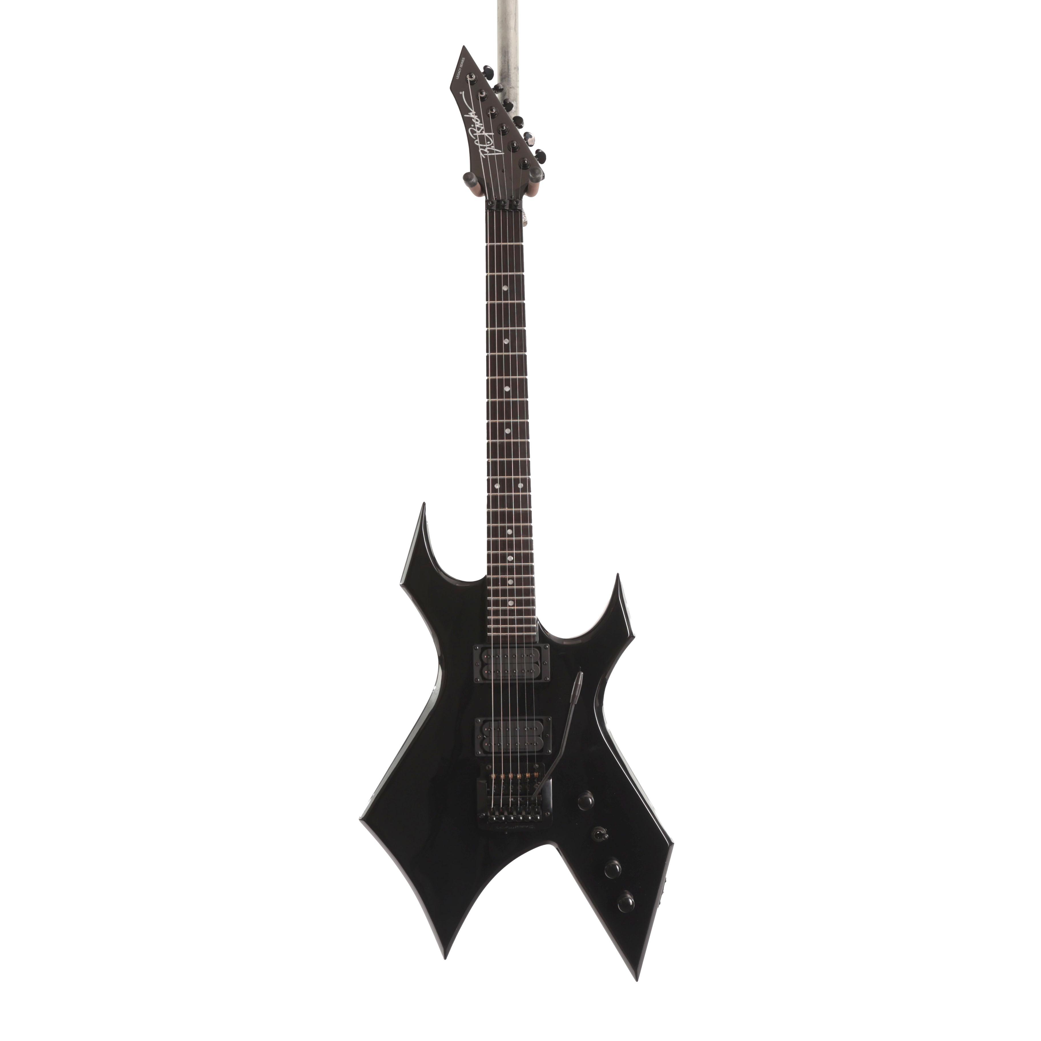 BC Rich Warlock Legacy with Kahler Trem Electric Guitar in Black - WARLEGACYNKBK (3).jpg