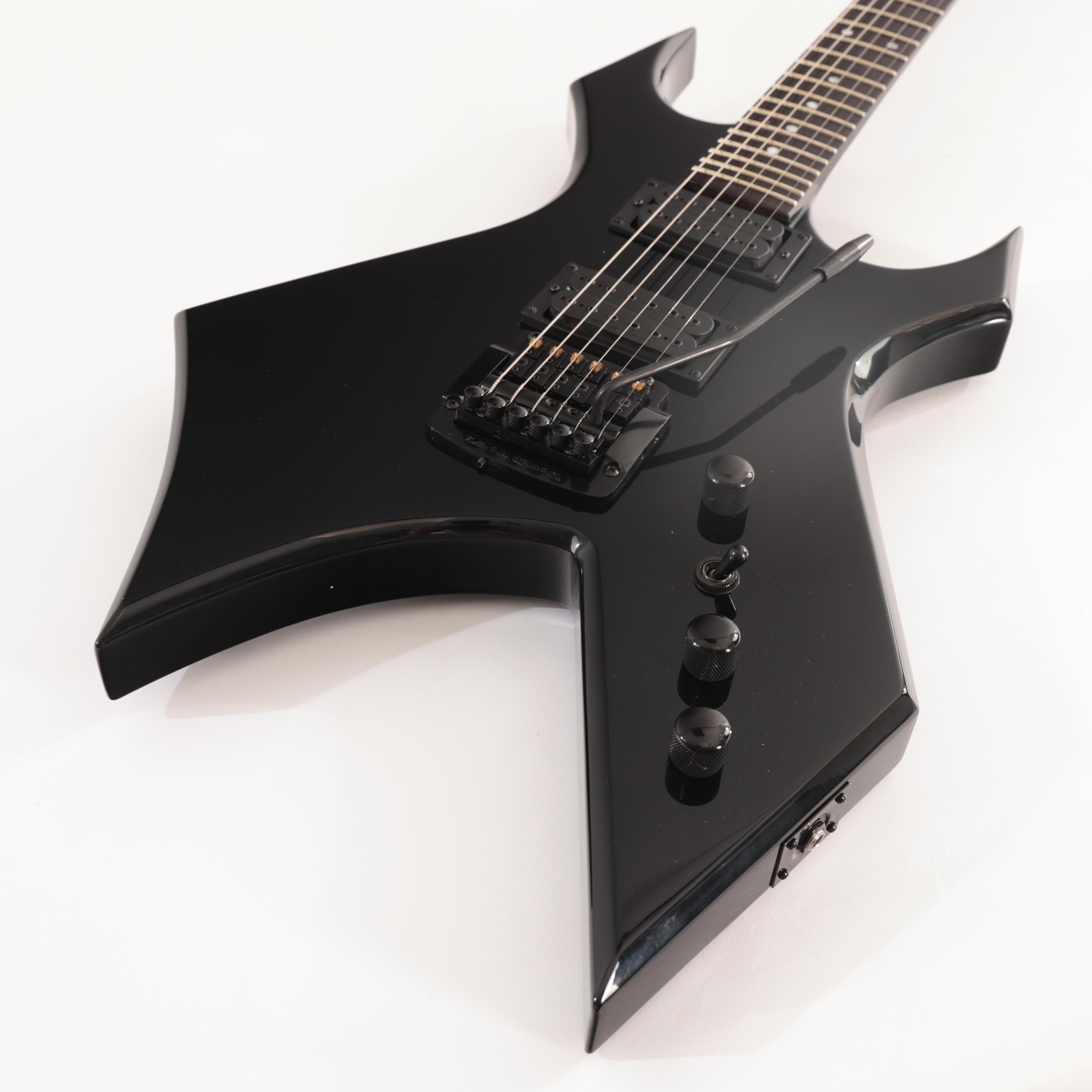 BC Rich Warlock Legacy with Kahler Trem Electric Guitar in Black - WARLEGACYNKBK (5).jpg