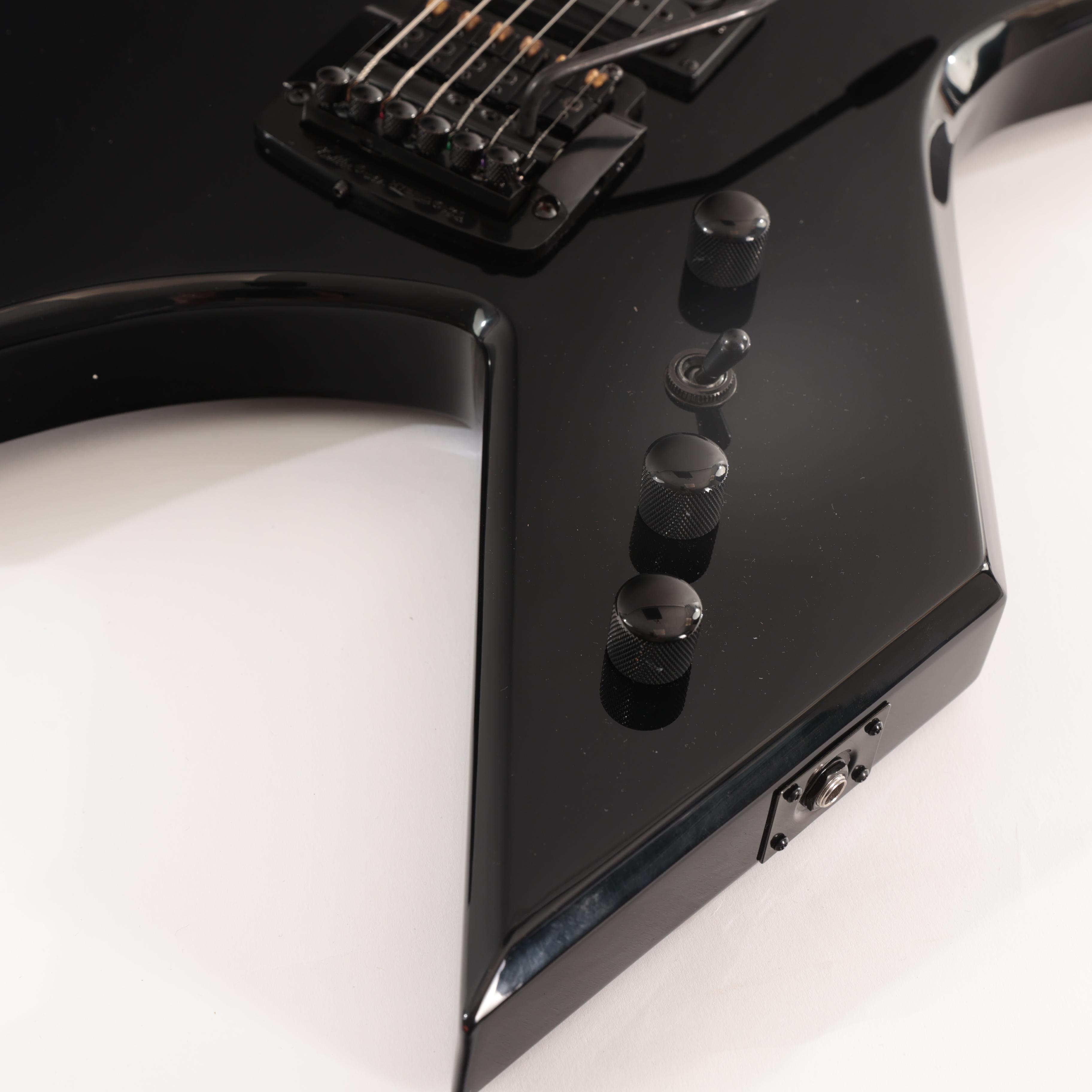 BC Rich Warlock Legacy with Kahler Trem Electric Guitar in Black - WARLEGACYNKBK (7).jpg