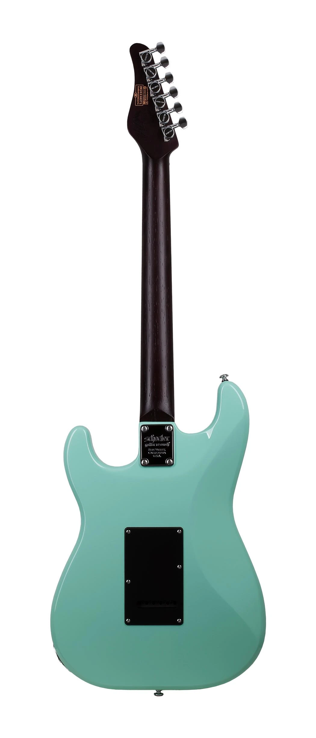 Schecter Nick Johnston Traditional 10th Anniversary HSS Atomic Green - Nick Johnston Traditional HSS 10th Anniversary Atomic Green 1154 BACK FLAT.jpg