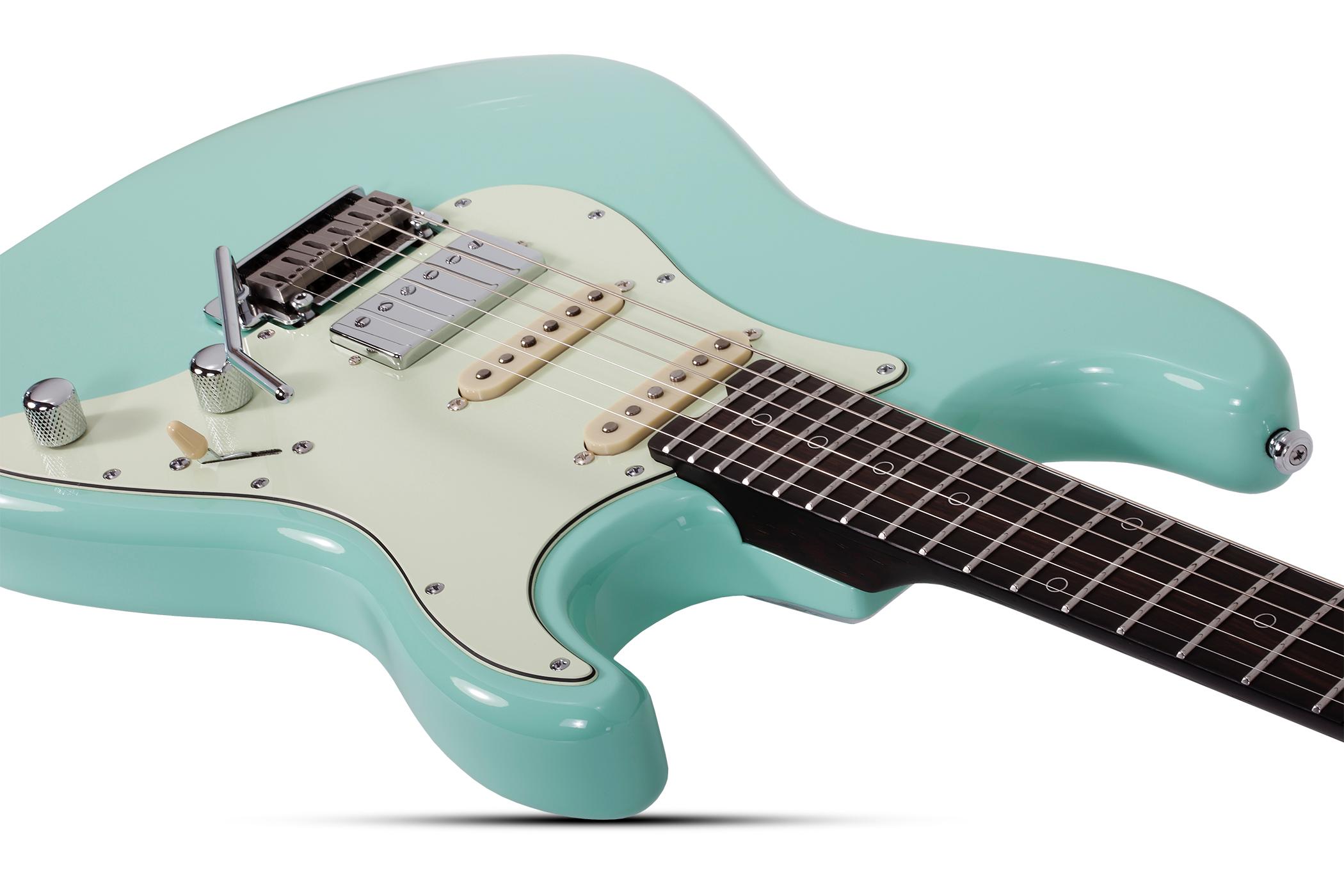 Schecter Nick Johnston Traditional 10th Anniversary HSS Atomic Green - Nick Johnston Traditional HSS 10th Anniversary Atomic Green 1154 NECK JOINT.jpg