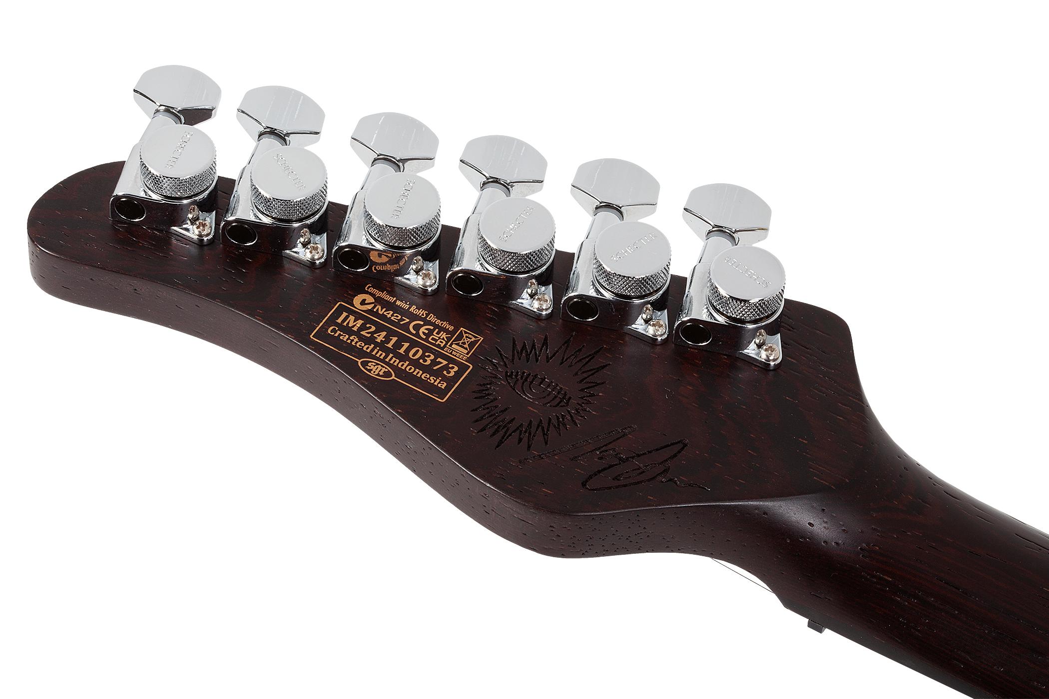 Schecter Nick Johnston Traditional 10th Anniversary HSS Atomic Saffron - Nick Johnston Traditional HSS 10th Anniversary Atomic Saffron 1155 HEADSTOCK BACK copy.jpg