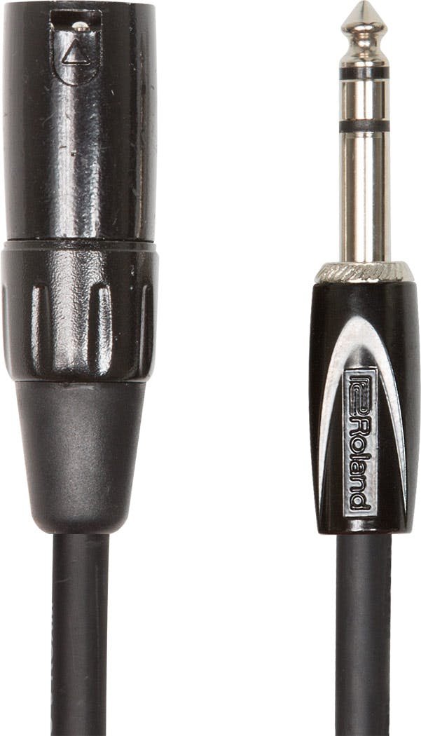 Roland RCC-15-TRXM Black Series 15ft/4.5m Interconnect Cable, TRS Male To XLR Male - 387419-Roland-RCC-15-TRXM .jpg