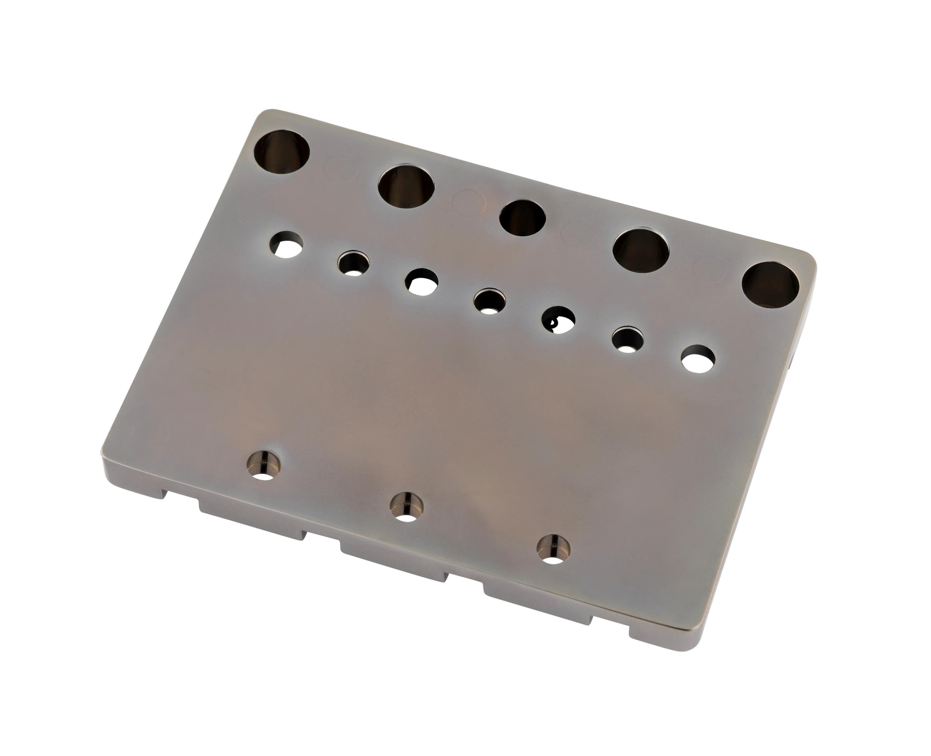 Fender HiMass String-Through 4-String Bass Bridge Assembly With Brass Saddles Black Chrome - 0994411400_fen_acc_bck_1_nr.jpg