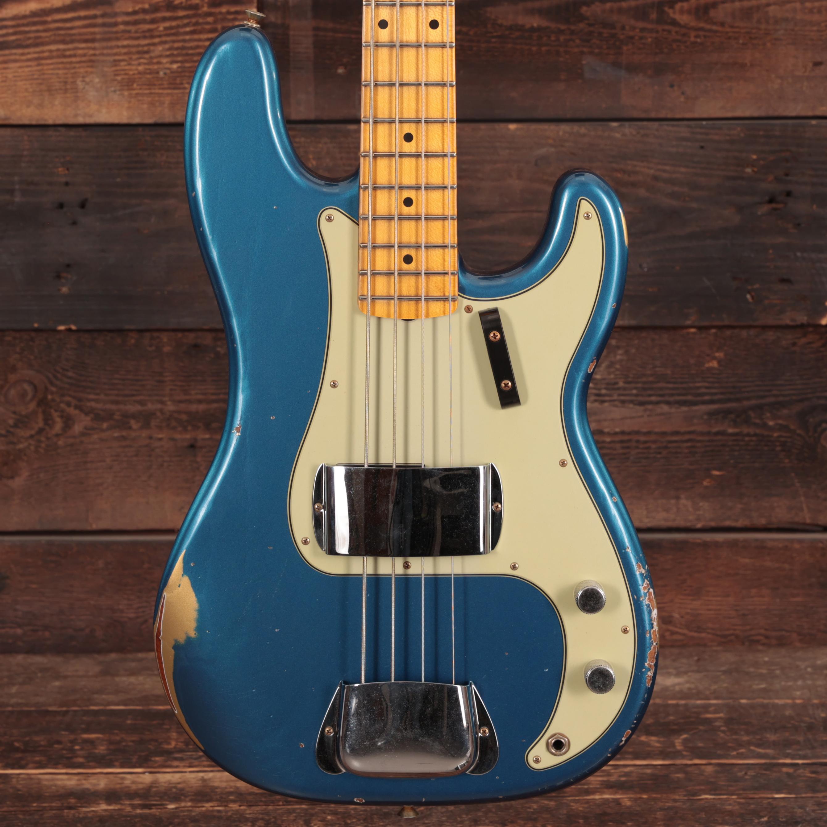 Fender Custom Shop '59 P-Bass Guitar in Faded Baltic Blue Roasted Ash Relic - R143704 (3).jpg