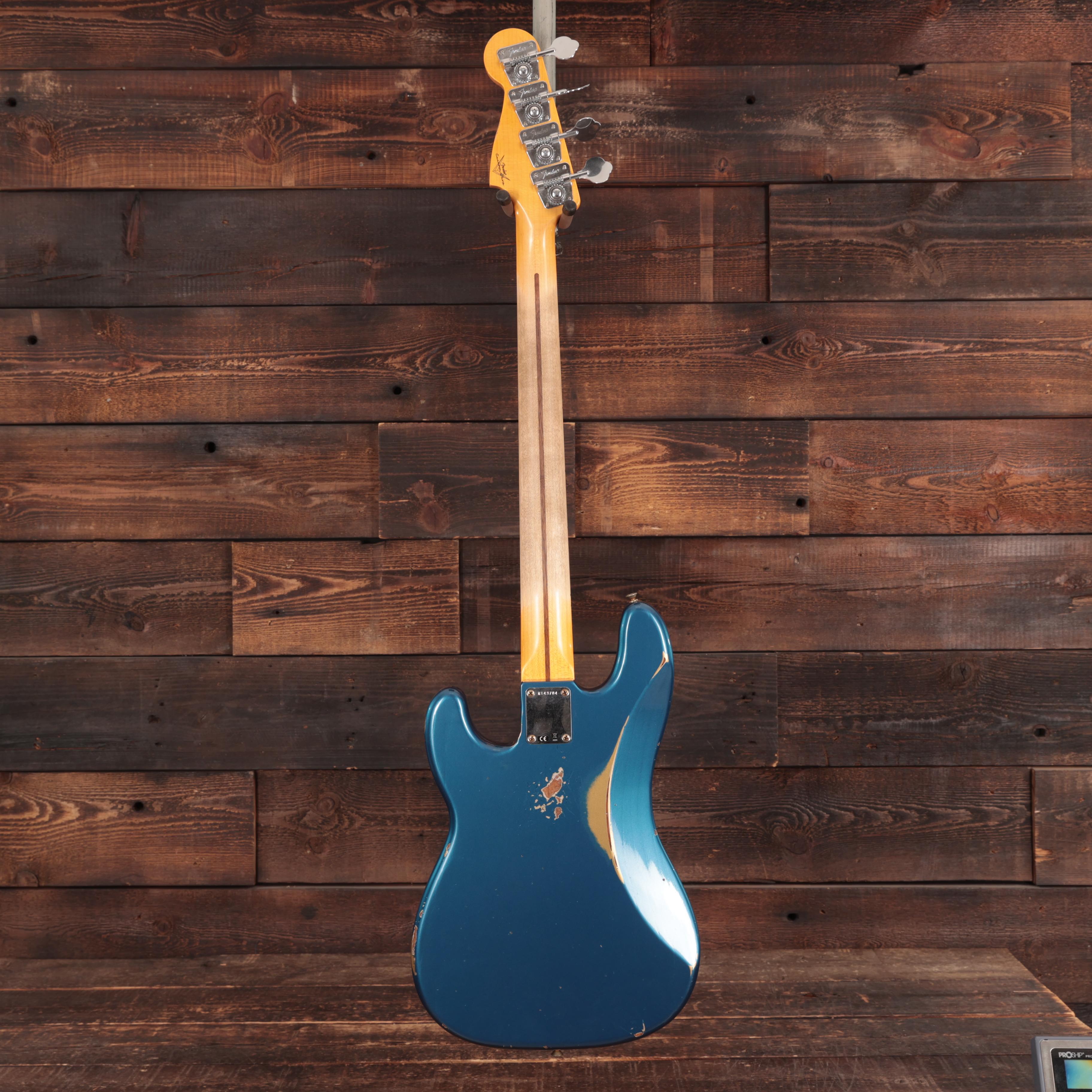 Fender Custom Shop '59 P-Bass Guitar in Faded Baltic Blue Roasted Ash Relic - R143704 (5).jpg