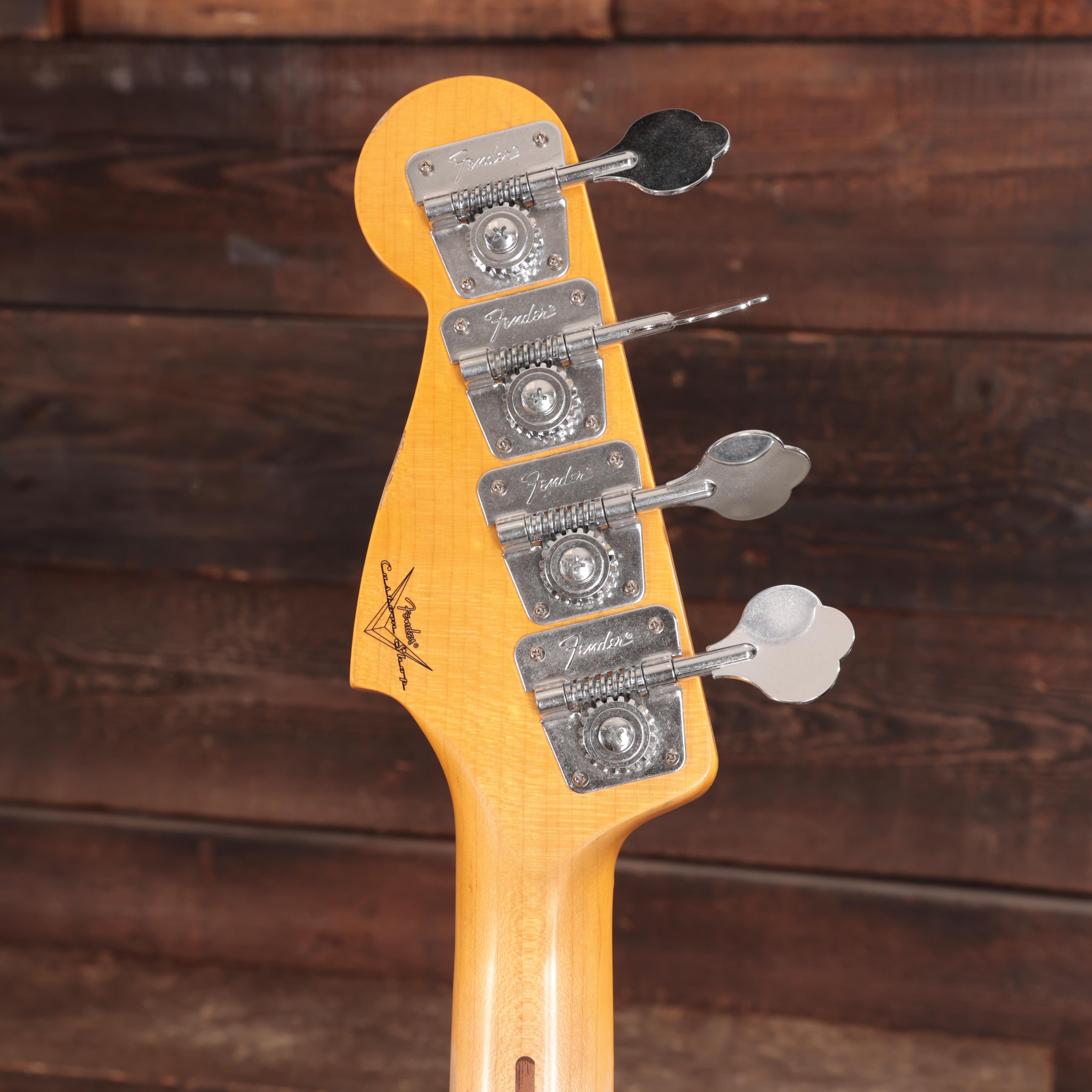 Fender Custom Shop '59 P-Bass Guitar in Faded Baltic Blue Roasted Ash Relic - R143704 (6).jpg