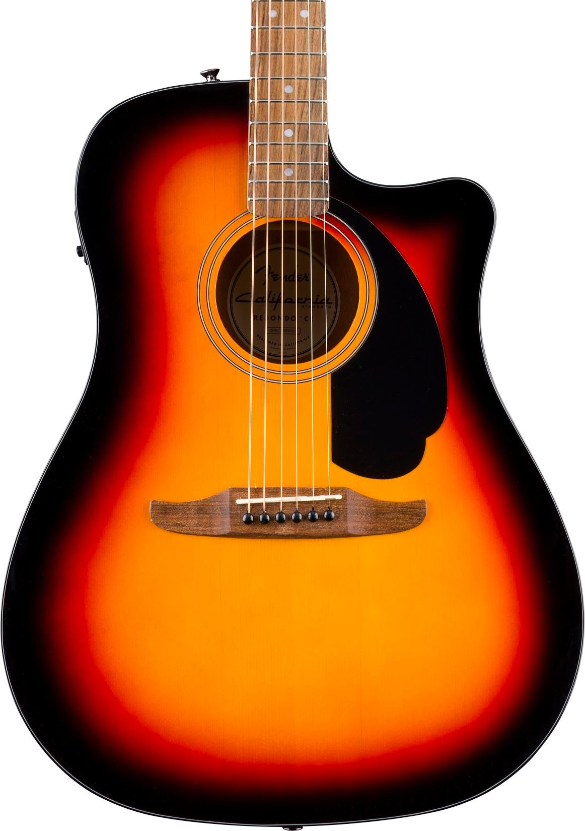 Fender California Standard Redondo CE Dreadnought Electro-Acoustic in 3-Colour Sunburst - 0974220500_fen_ins_frt_1_rr-hero.jpg