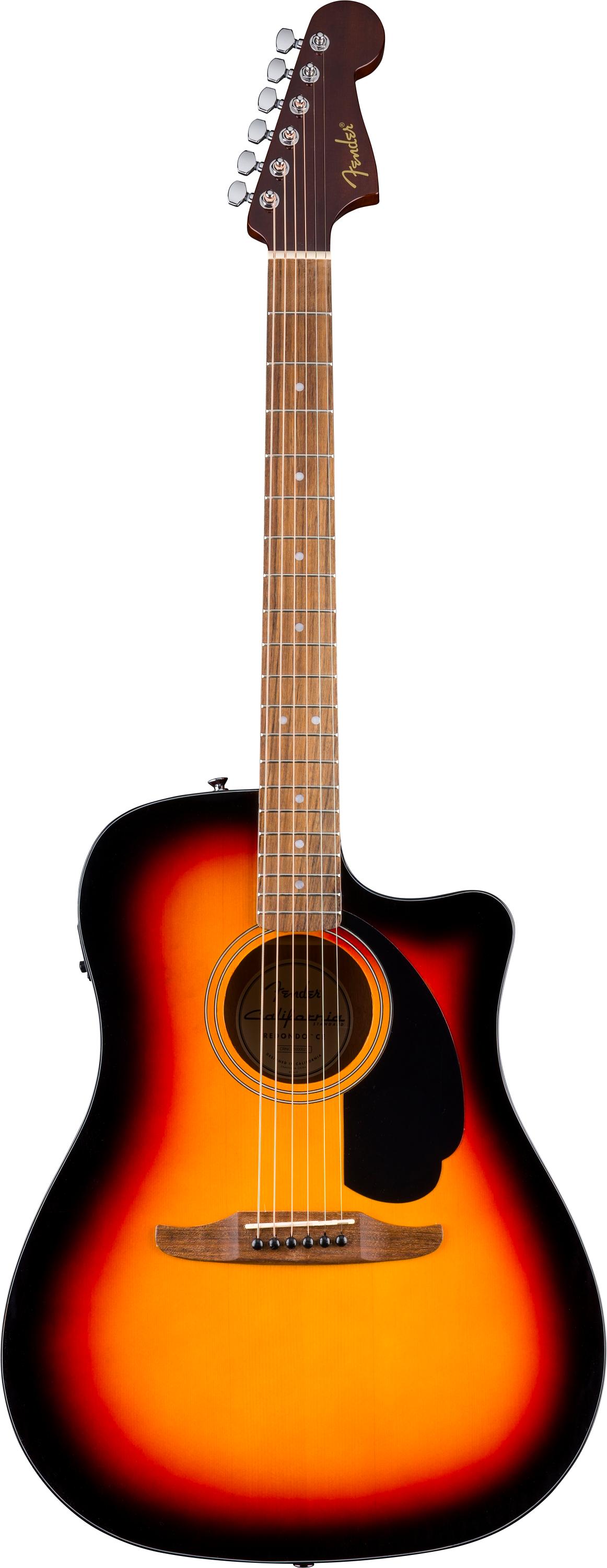 Fender California Standard Redondo CE Dreadnought Electro-Acoustic in 3-Colour Sunburst - 0974220500_fen_ins_frt_1_rr.jpg