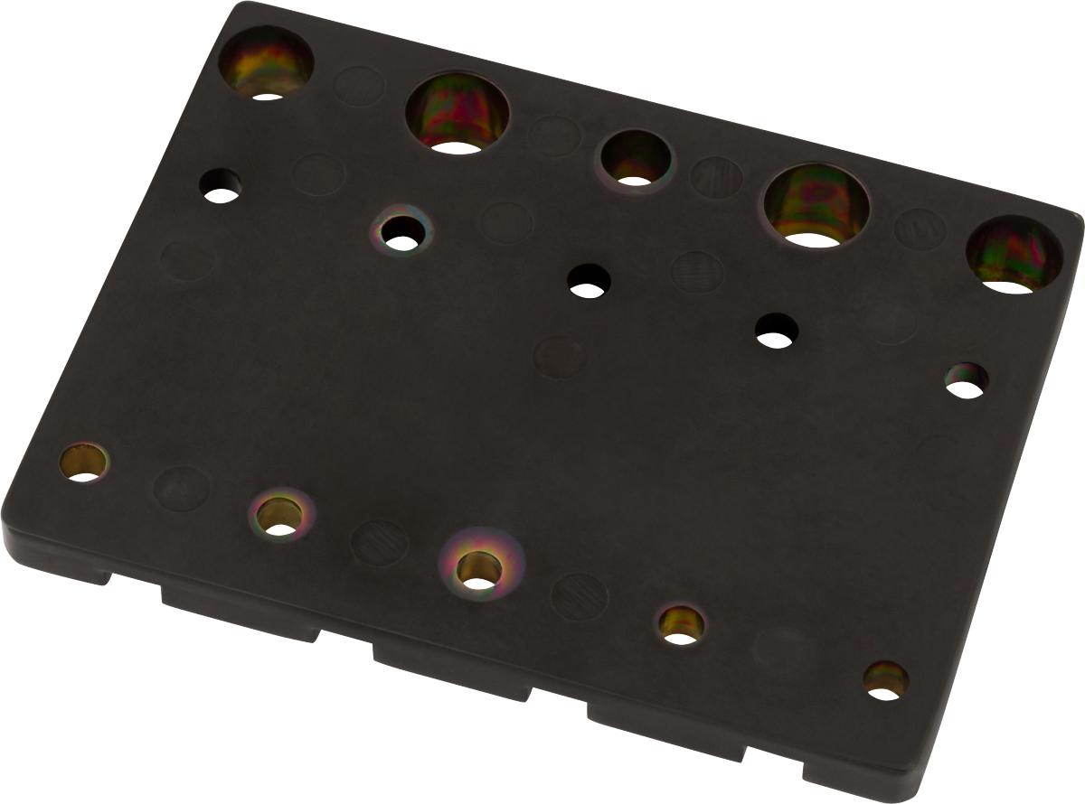 Fender HiMass 4-String Bass Bridge Assembly With Zinc Saddles in Black - 0994407400_fen_acc_bck_1_nr.jpg