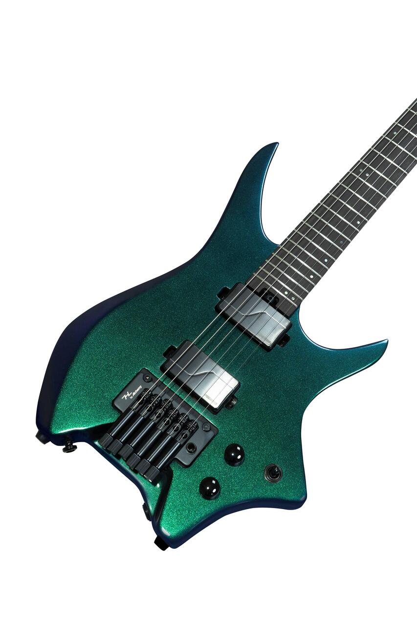 HILS HN6 Next Series Headless Electric Guitar In Cosmic Green - HN6G-NS-CG (2).jpg