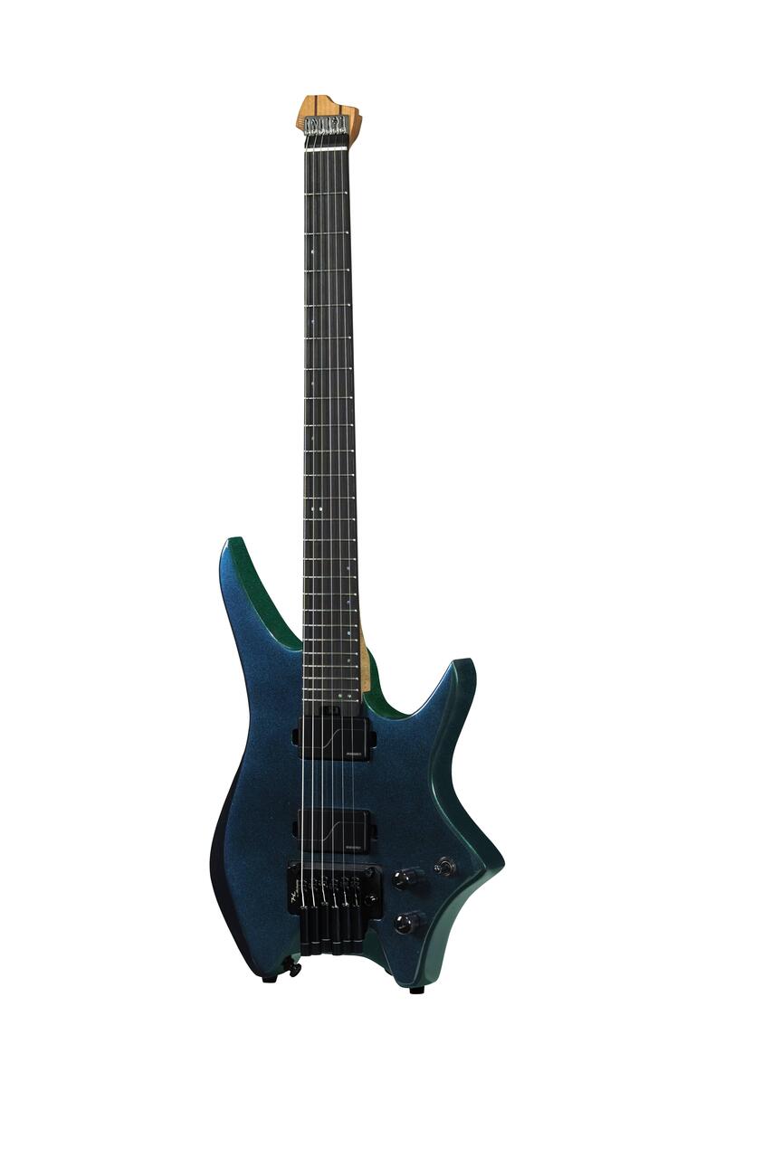 HILS HN6 Next Series Headless Electric Guitar In Cosmic Green - HN6G-NS-CG (4).jpg