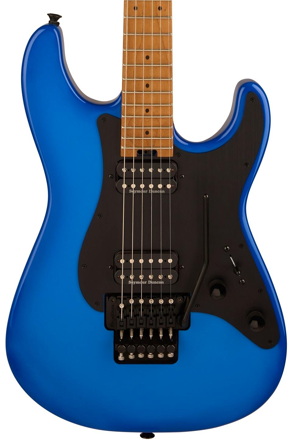 Charvel Pro-Mod Plus So-Cal Style 1 HH FR CM Electric Guitar in Blue Burst - 2966031327_cha_ins_frt_1_rr-hero.jpg