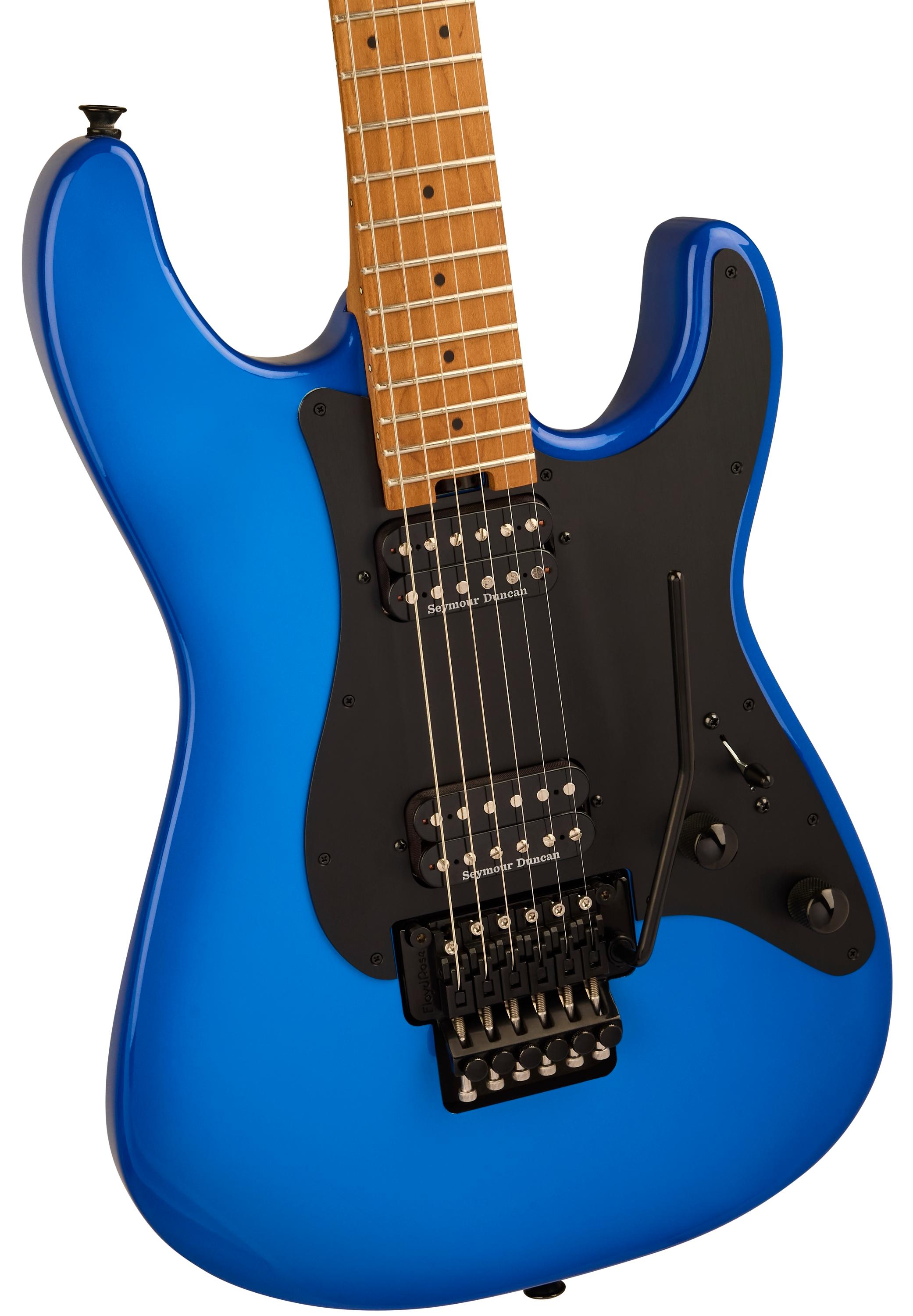 Charvel Pro-Mod Plus So-Cal Style 1 HH FR CM Electric Guitar in Blue Burst - 2966031327_cha_ins_fbd_1_nr.jpg