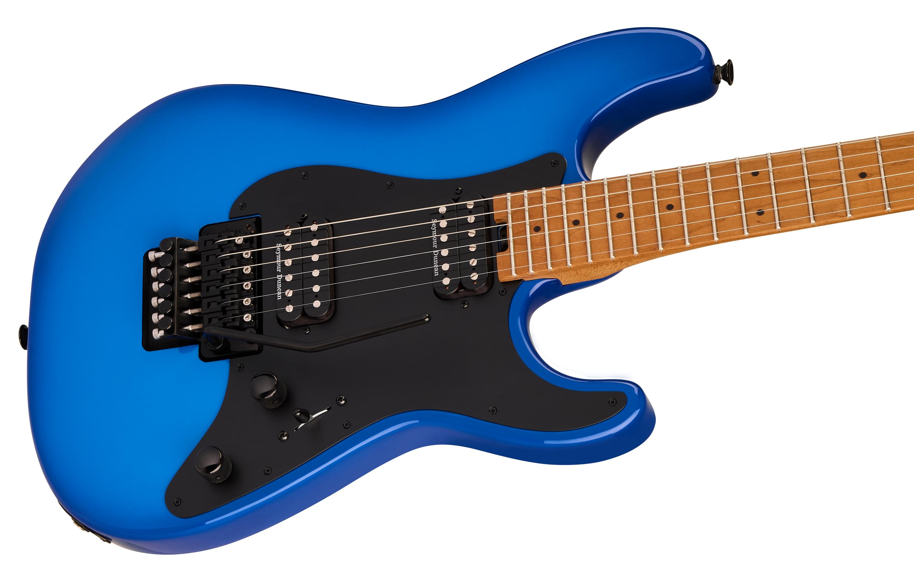 Charvel Pro-Mod Plus So-Cal Style 1 HH FR CM Electric Guitar in Blue Burst - 2966031327_cha_ins_cbr_1_nr.jpg