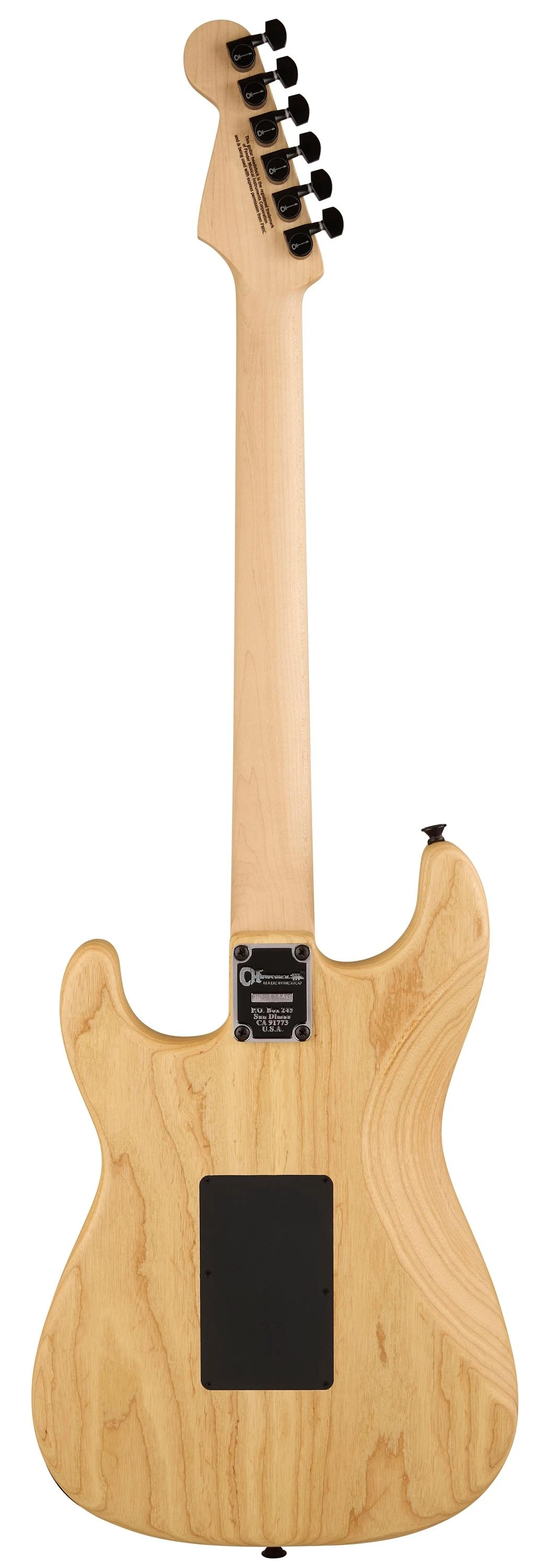 Charvel Pro-Mod So-Cal Style 1 HH FR M Electric Guitar in Natural Ash - 2966001557_cha_ins_bck_1_rl.jpg