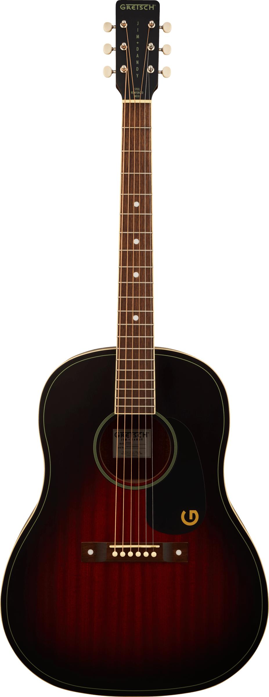 Gretsch Jim Dandy Dreadnought in Deep Cherry Burst - Andertons
