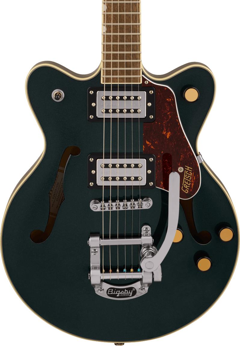 Gretsch G2655T Streamliner Centre Block Jr Double-Cut Electric Guitar with Bigsby in Cadillac Green - 2807200546_gre_ins_frt_1_rr cropped.jpg