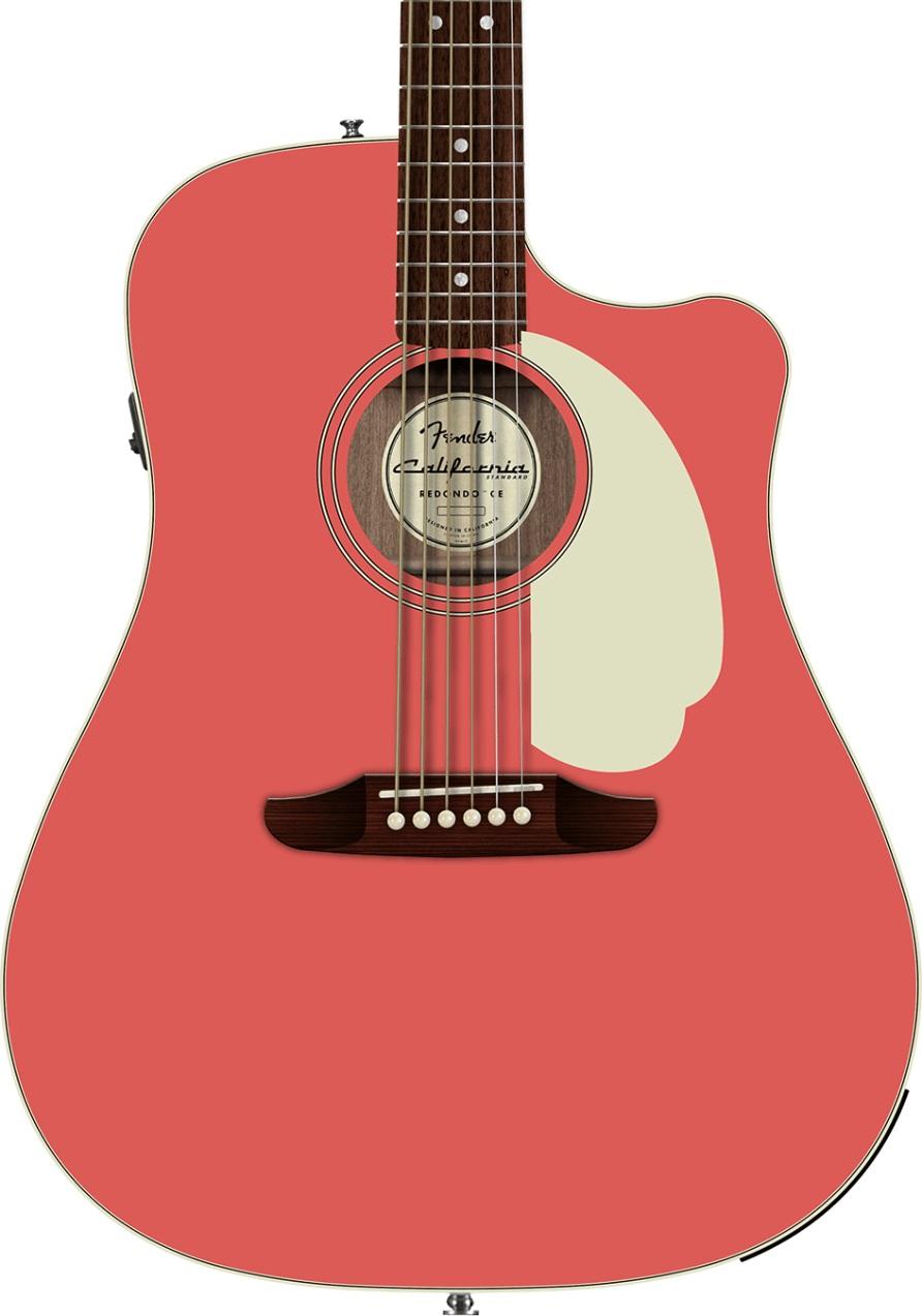 Fender California Standard Redondo CE Acoustic Guitar in Fiesta Red with Cutaway - 0974221540_fen_ins_frt_1_rr-hero.jpg