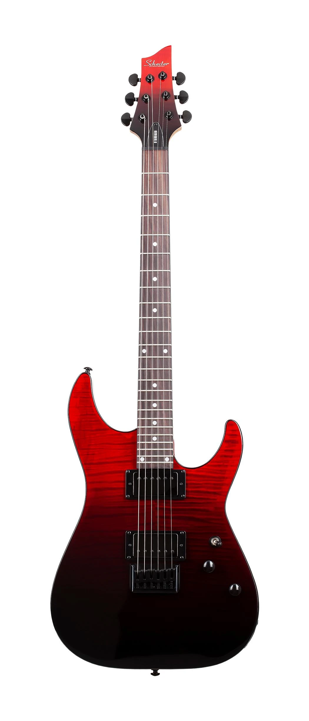 Schecter C-1 Standard Electric Guitar in Bloodburst - C-1 Standard Blood Burst 3949 FLAT.jpg