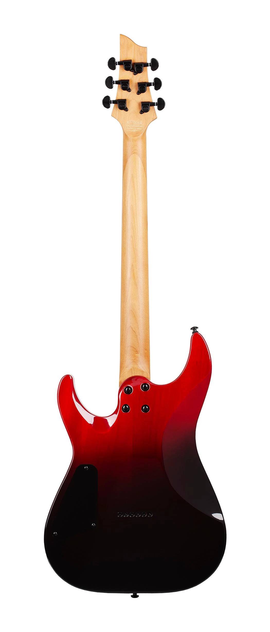 Schecter C-1 Standard Electric Guitar in Bloodburst - C-1 Standard Blood Burst 3949 BACK FLAT.jpg