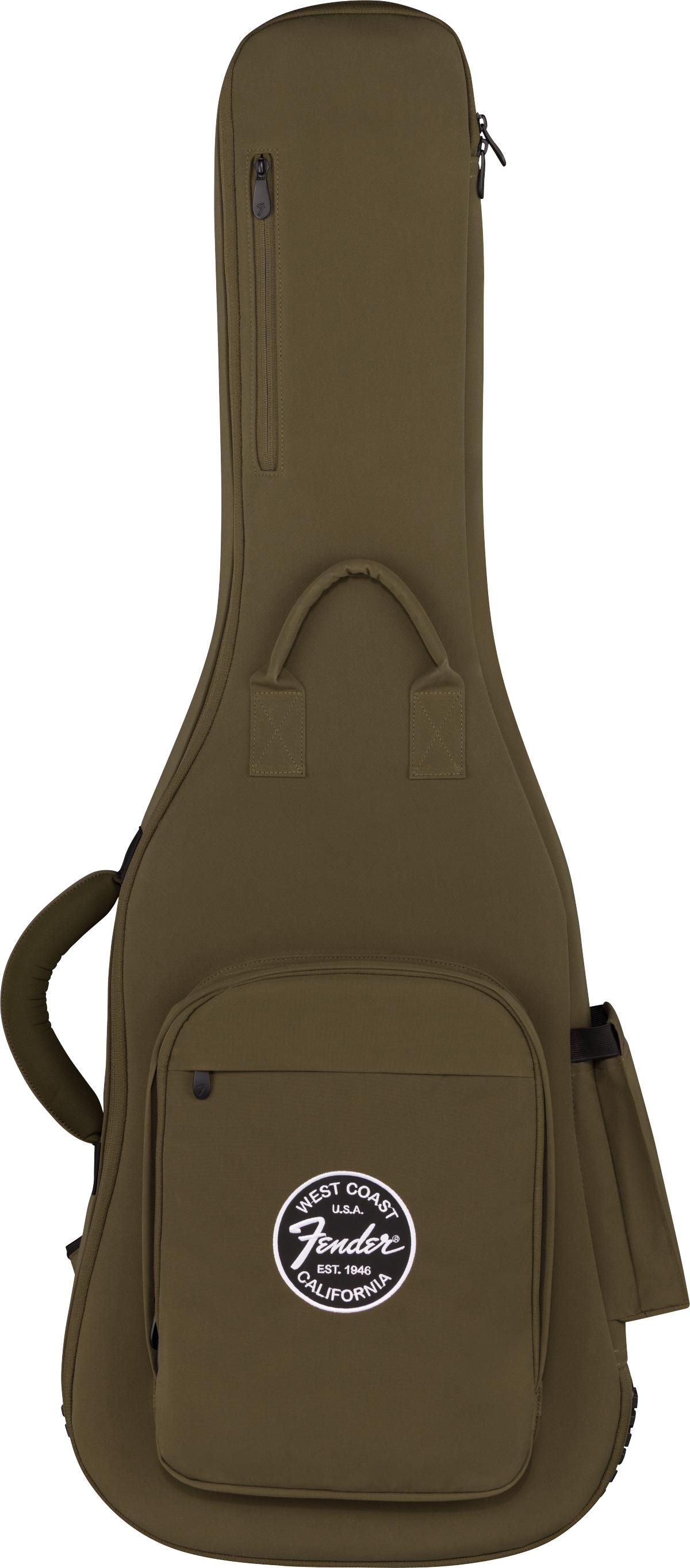 Fender Troubadour Electric Guitar Gig Bag in Olive - 0991512498_fen_acc_frt_1_nr.jpg