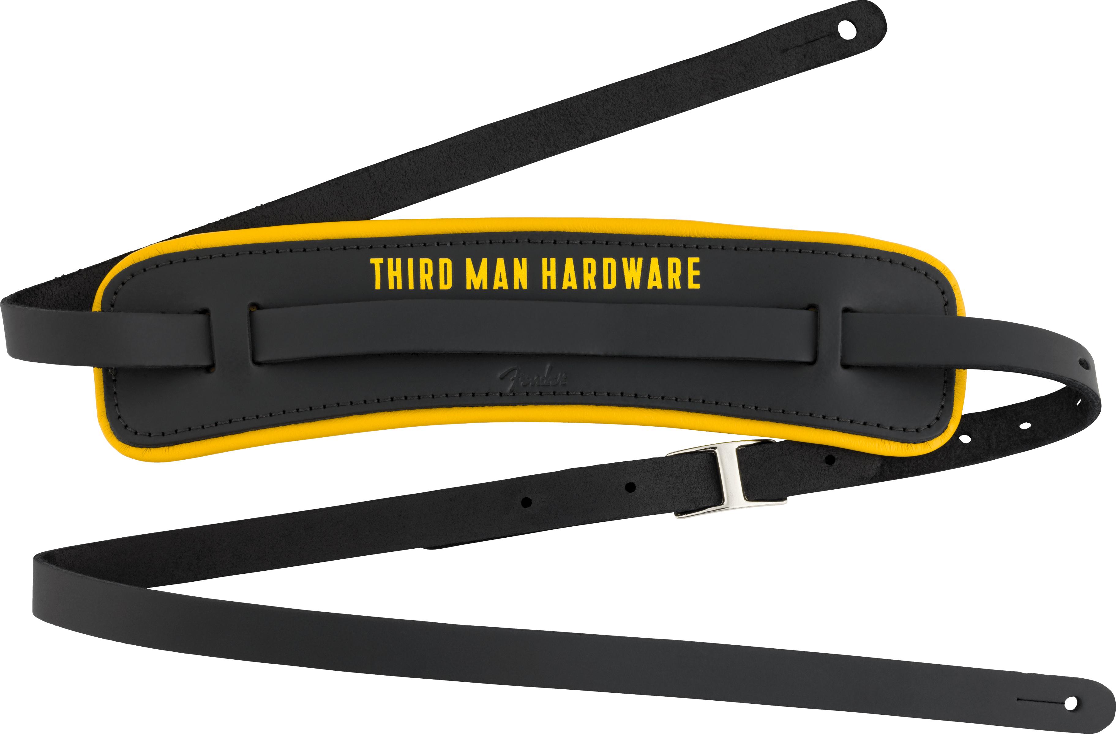 Fender x Third Man Hardware Leather Strap in Black-Yellow - 0990689029_fen_ins_frt_1_nr (1).jpg