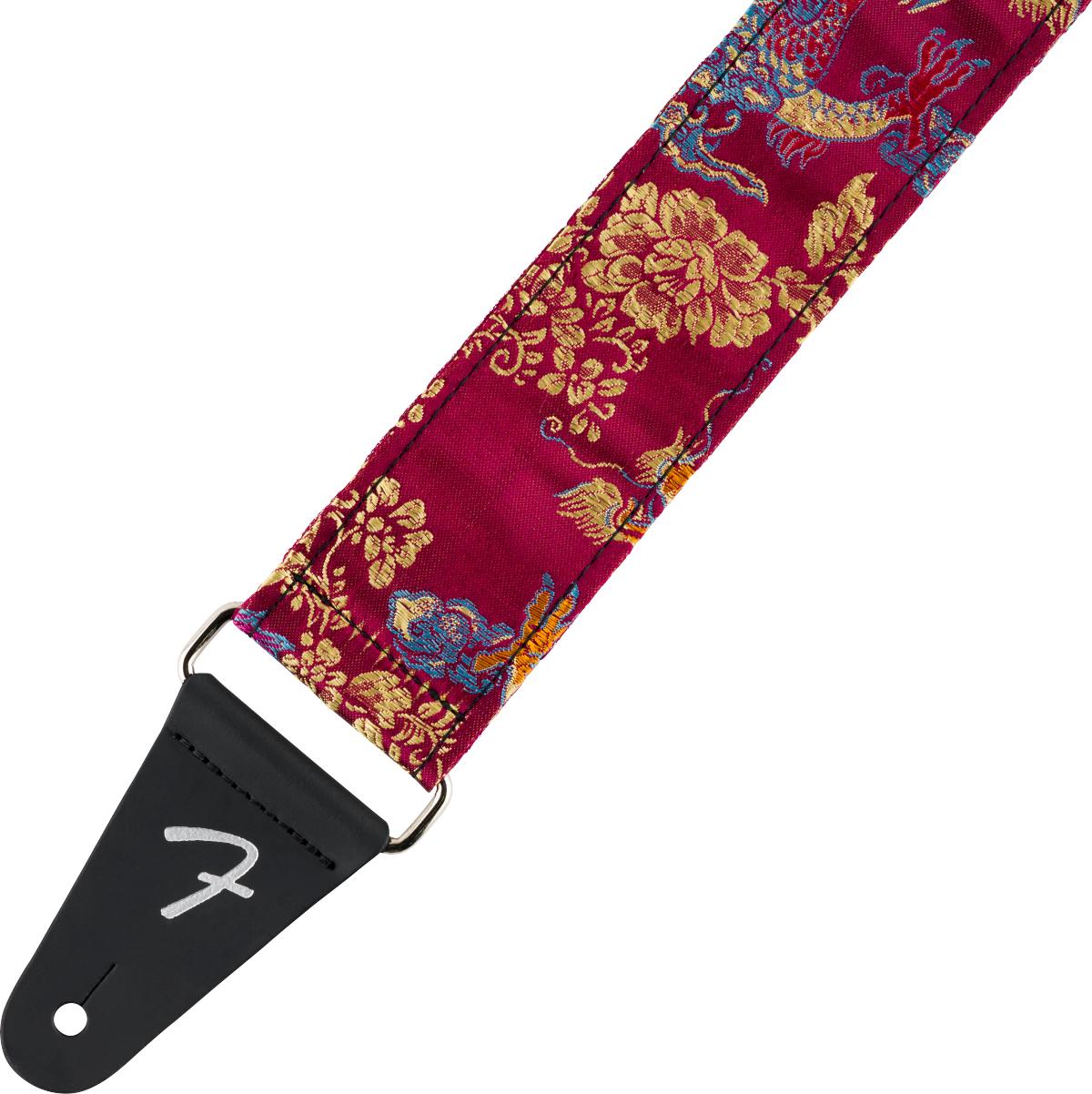Fender Satin Dragon Strap in Wine - 0990638053_fen_acc_dtl_1_nr.jpg