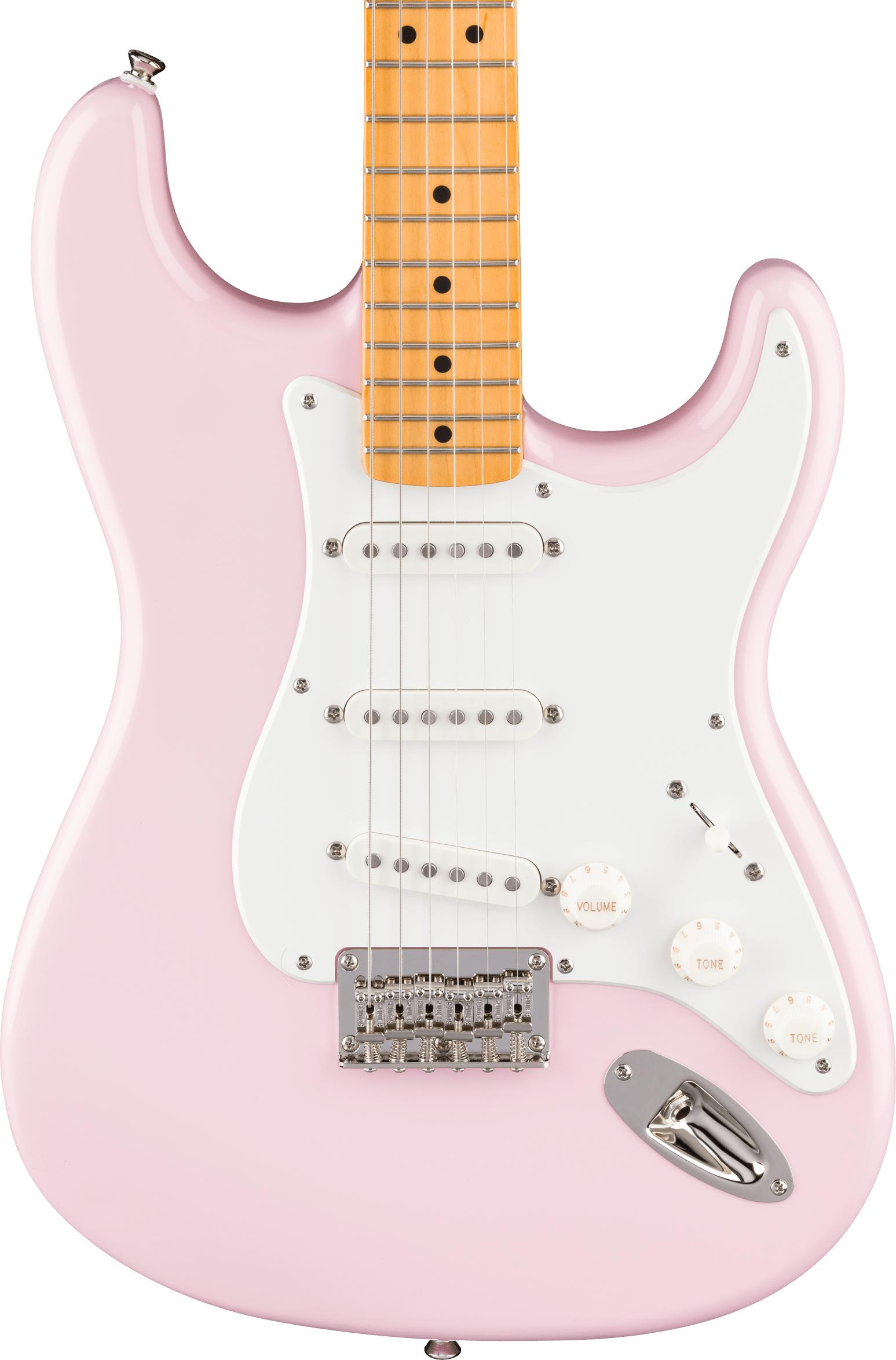Squier Classic Vibe '50s Stratocaster Hardtail Electric Guitar in Shell Pink - 0374008556_sqr_ins_fbd_1_nr.jpg