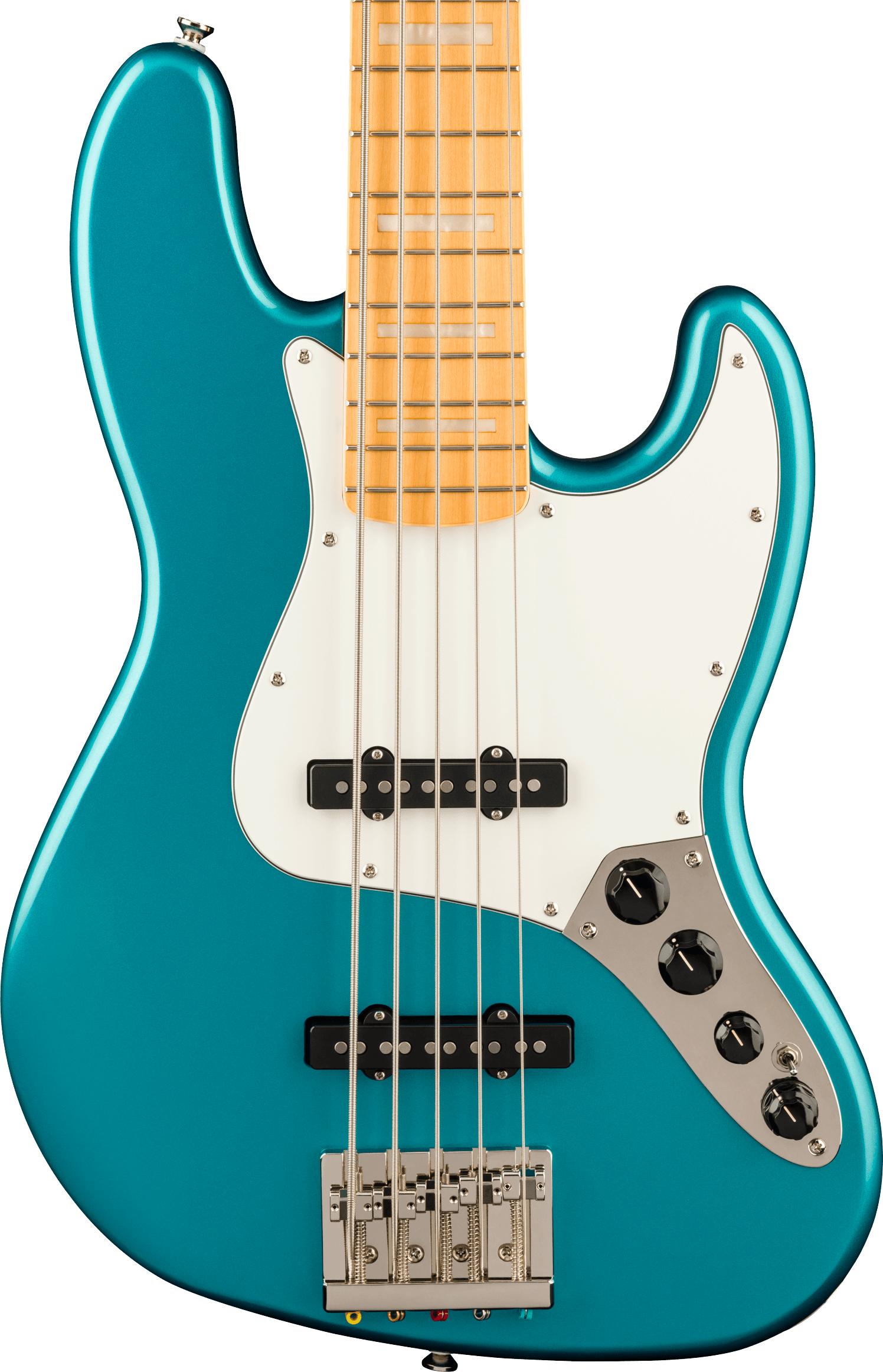 Squier Classic Vibe Active '70s Jazz Bass Guitar V in Ocean