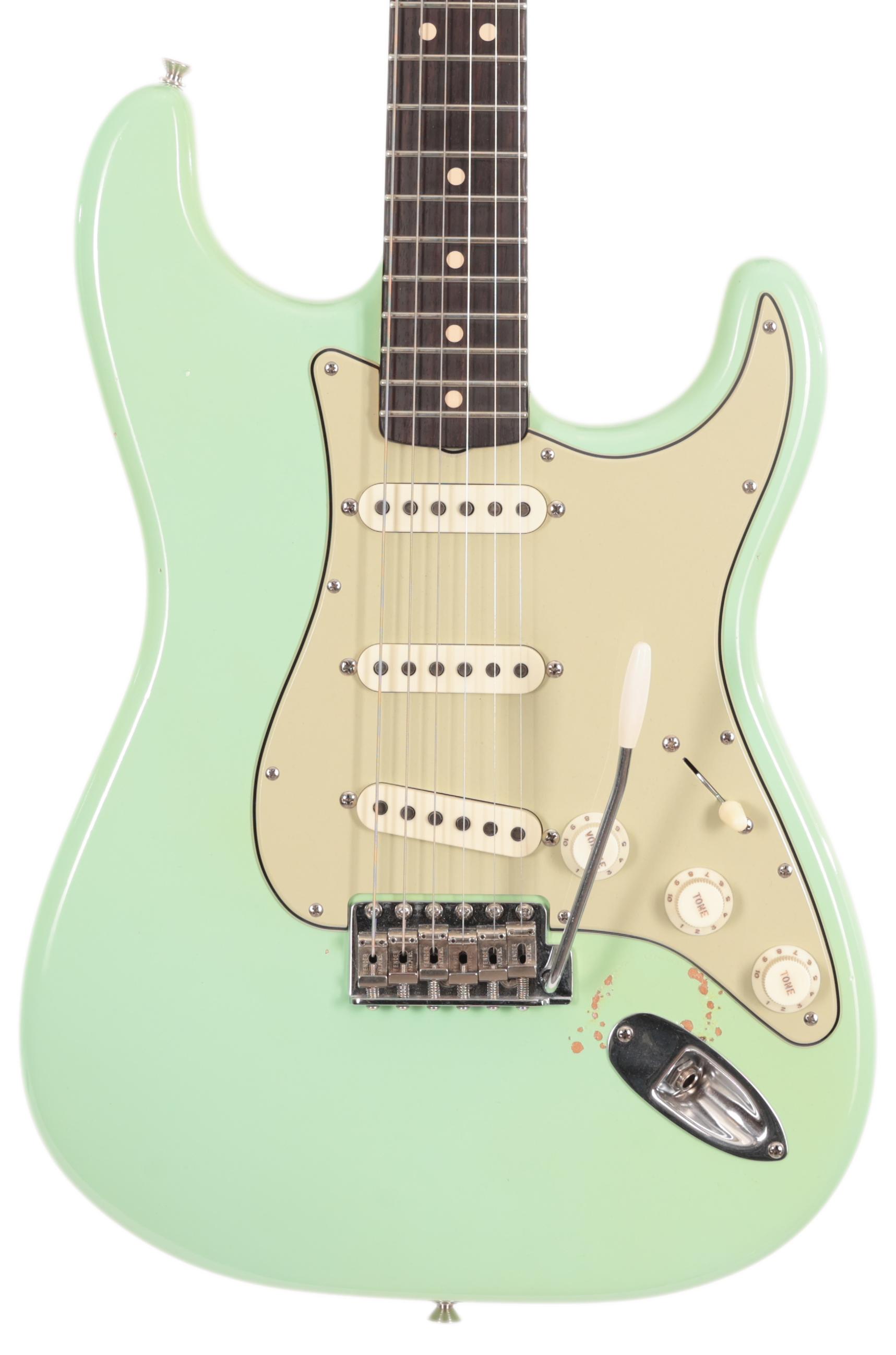 Second Hand Fender Masterbuilt Paul Waller Stratocaster in Surf Green 807 - SH-114-1807 (2).jpg