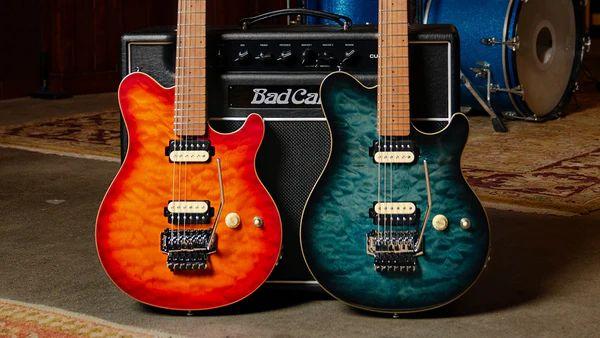 Sterling by Music Man AX50 Axis Electric Guitar in Lava Burst