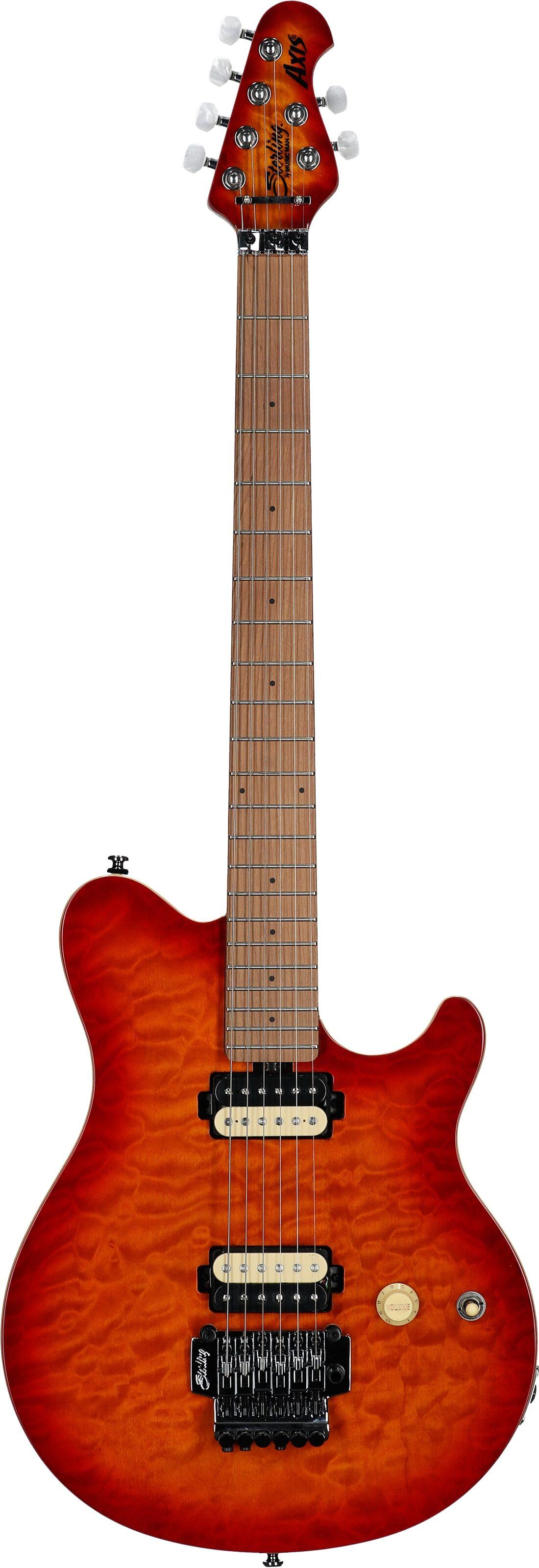 Sterling by Music Man AX50 Axis Electric Guitar in Lava Burst