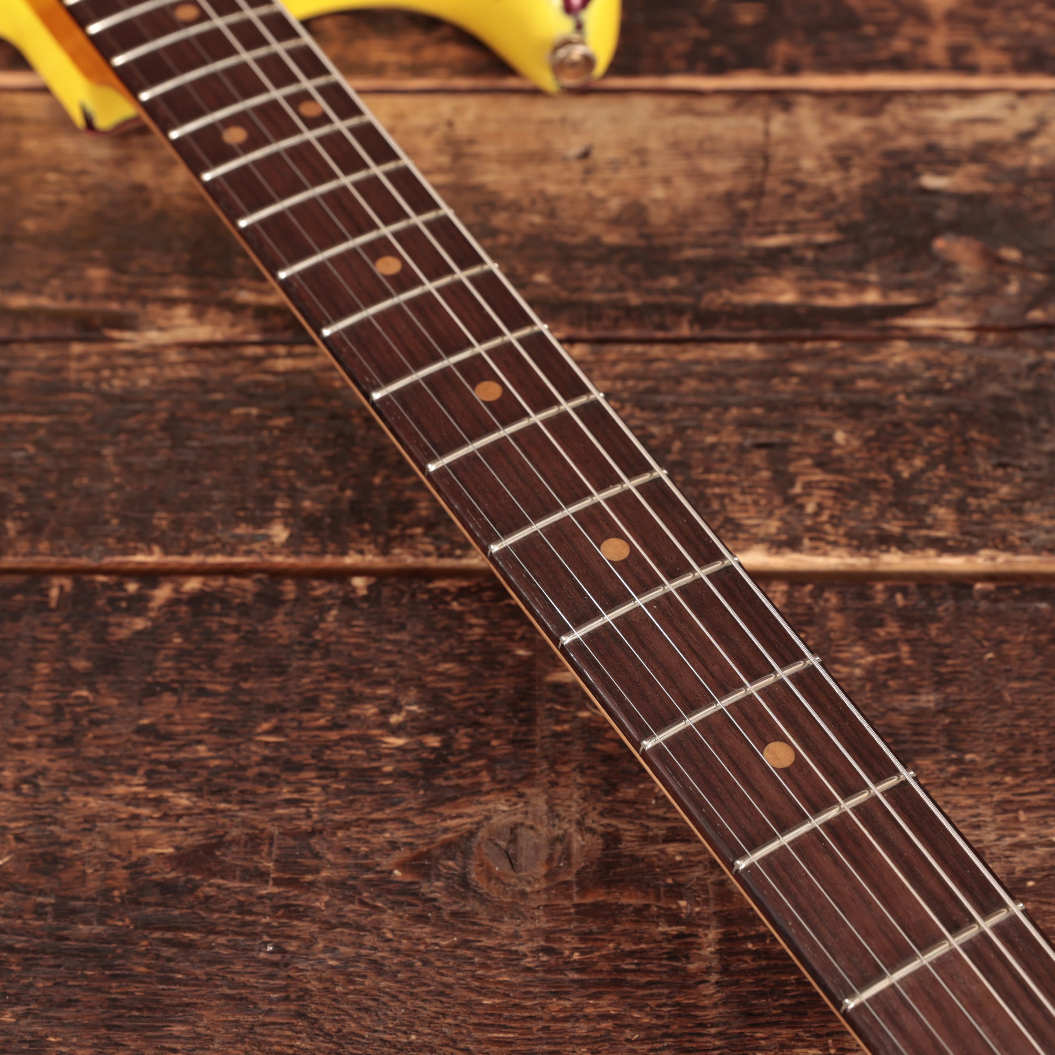 Fender Custom Shop '65 Stratocaster Heavy Relic in Faded Aged Graffiti Yellow over Oxblood - 9237002873 (14).JPG