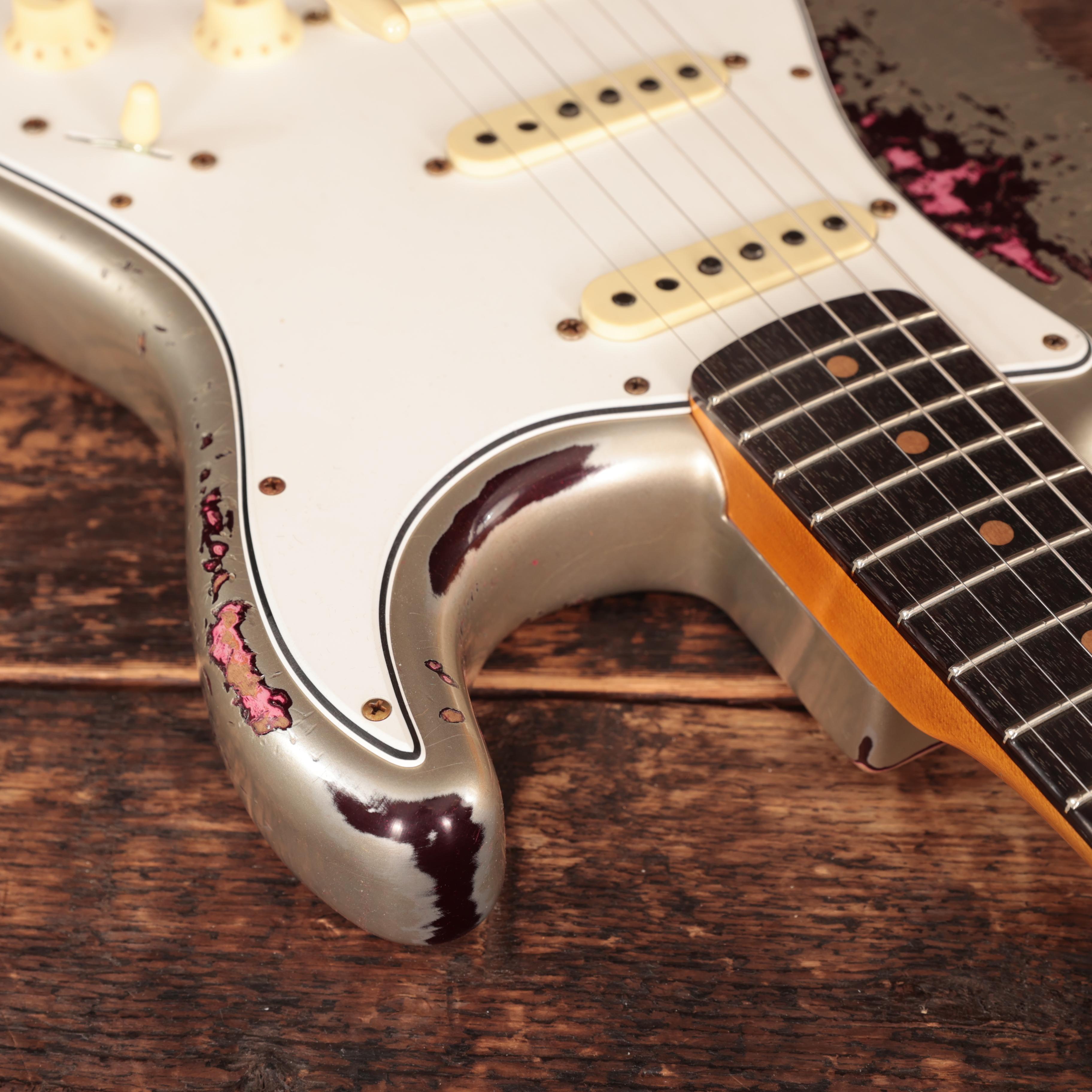 Fender Custom Shop '65 Stratocaster Heavy Relic in Aged Inca Silver over Oxblood - 9237002874 (13).JPG