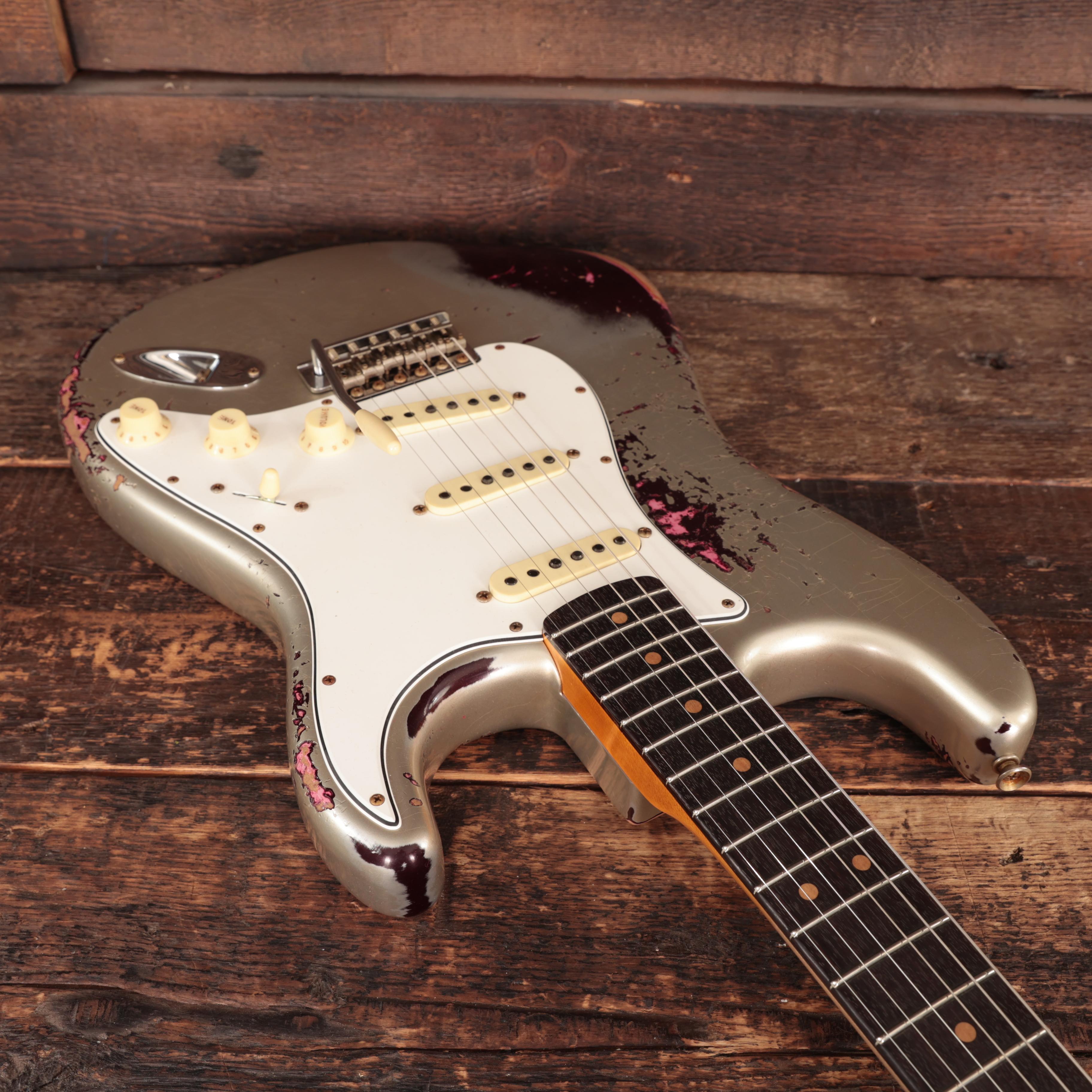 Fender Custom Shop '65 Stratocaster Heavy Relic in Aged Inca Silver over Oxblood - 9237002874 (12).JPG