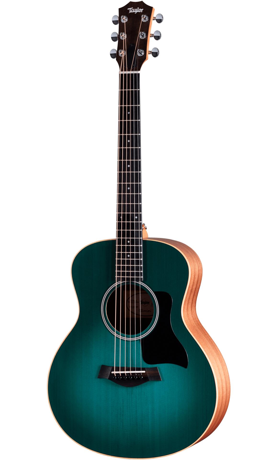 Taylor GS Mini-e Special Edition Electro-Acoustic in Blue Burst - Taylor-GS-Mini-e-Special-Edition-Blue-Burst-2201295237-FrontLeft-2025.jpg