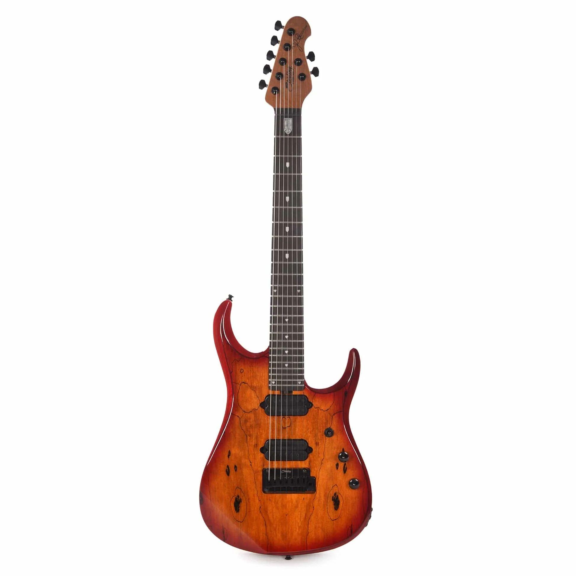 Sterling By Music Man John Petrucci JP157D Electric Guitar in Spalted Maple Blood Orange Burst  - STJP157DSMBOBE2W-1.jpg