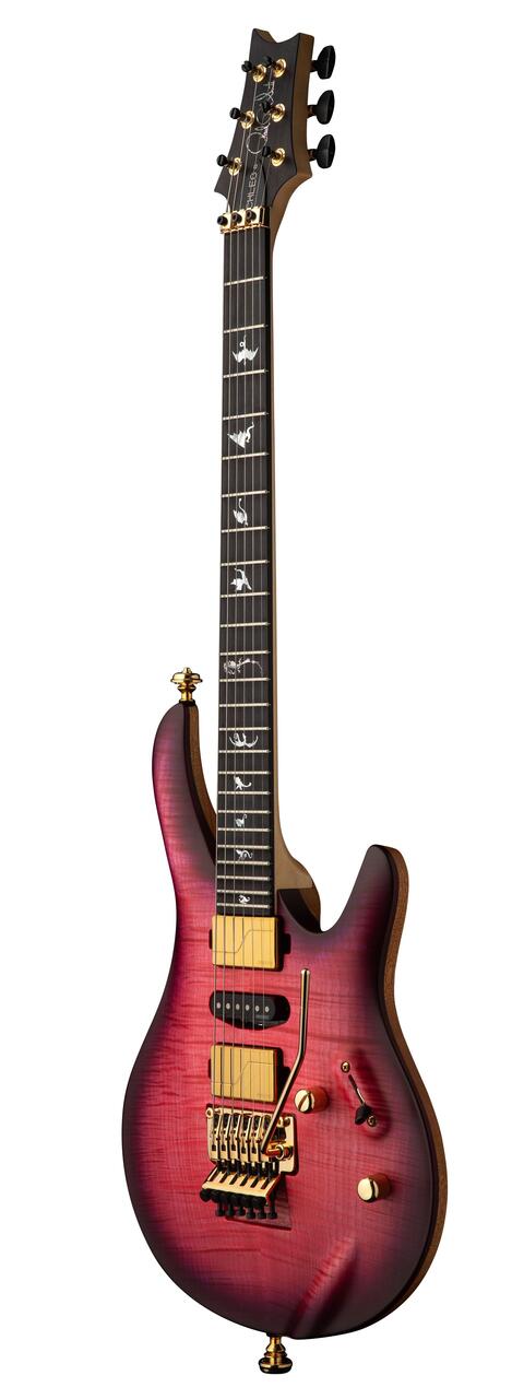 PRS Herman Li Signature Chleo Electric Guitar in Orchid Dusk  - Chleo Orchid Dusk_3quarter_compressed.jpg